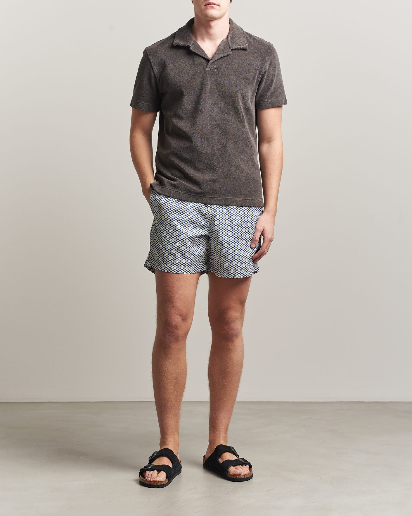 Hombres | Bañadores | Orlebar Brown | Boxer Modula Drawstring Swim Shorts Nova Blue