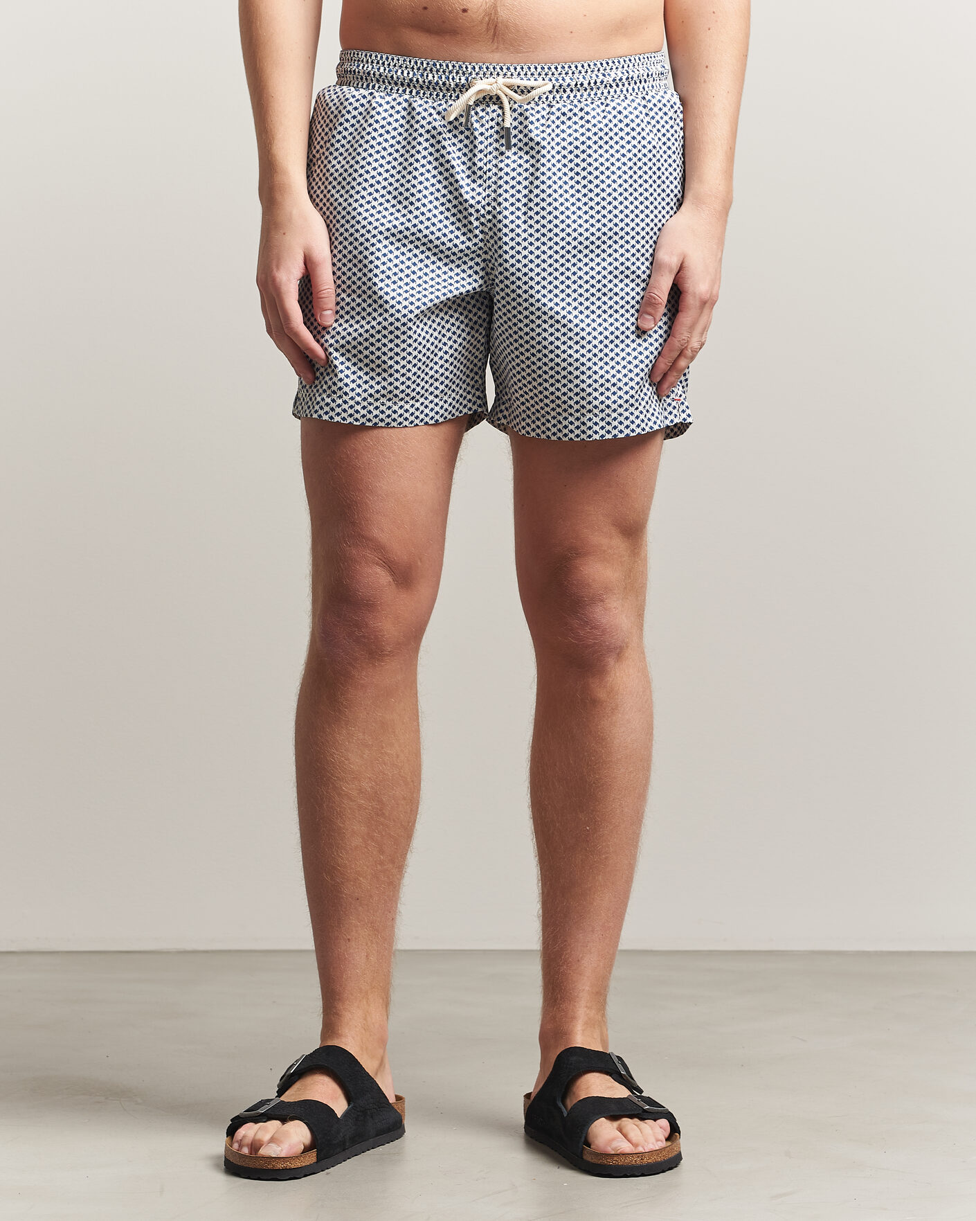 Hombres | Bañadores | Orlebar Brown | Boxer Modula Drawstring Swim Shorts Nova Blue