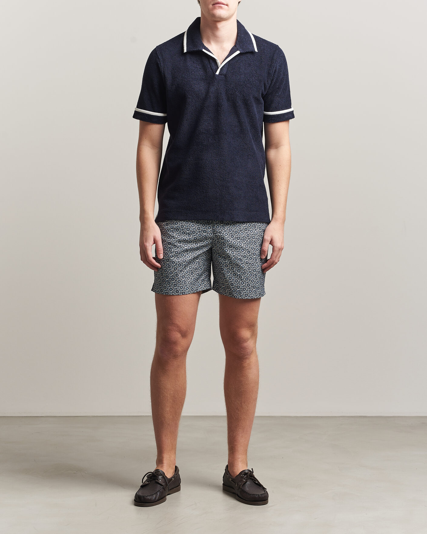 Hombres | Bañadores | Orlebar Brown | Bulldog Drawcord Petola Swim Shorts Night Iris