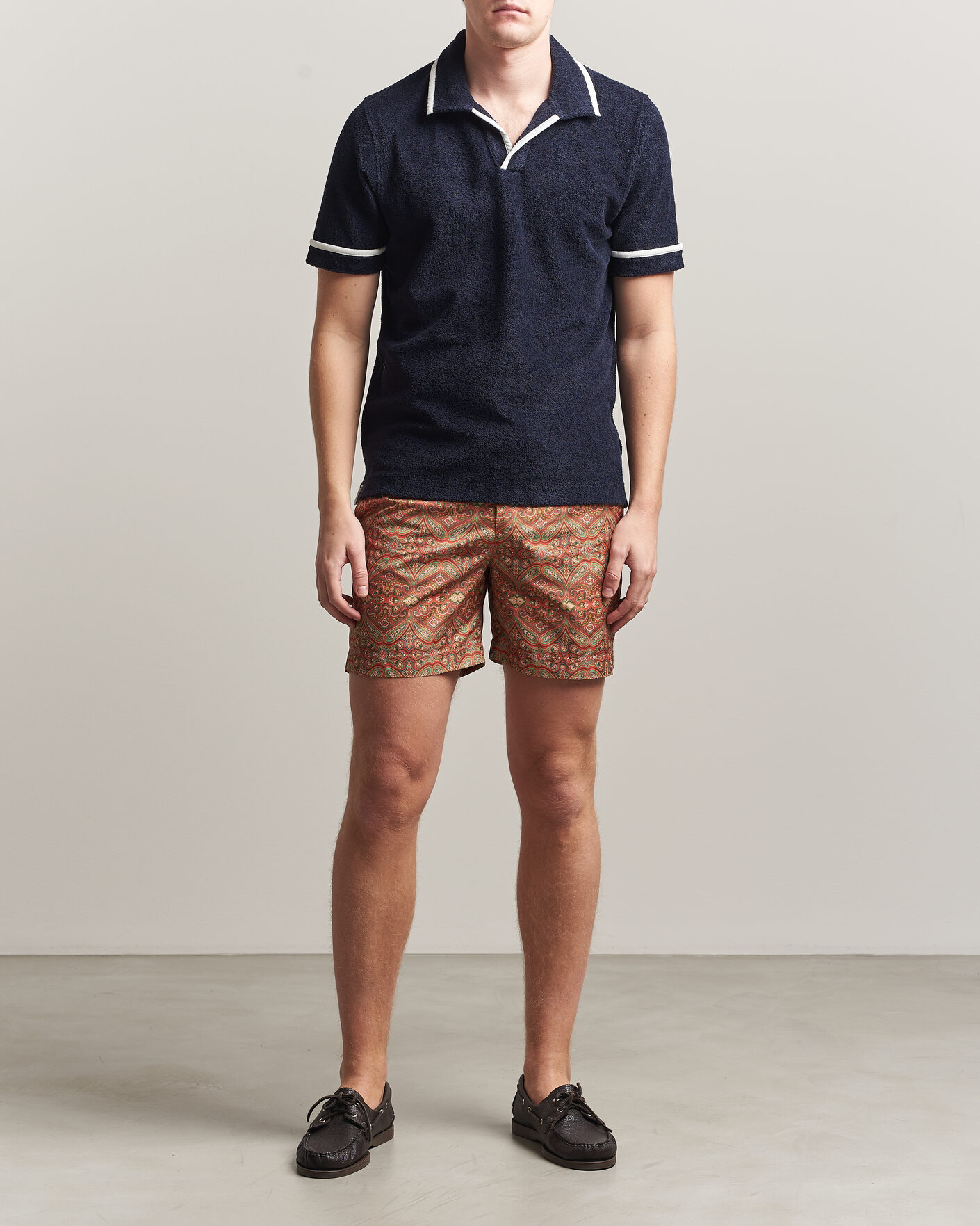Hombres | Bañadores | Orlebar Brown | Bulldog Drawcord Carnival Swim Shorts Vermillion