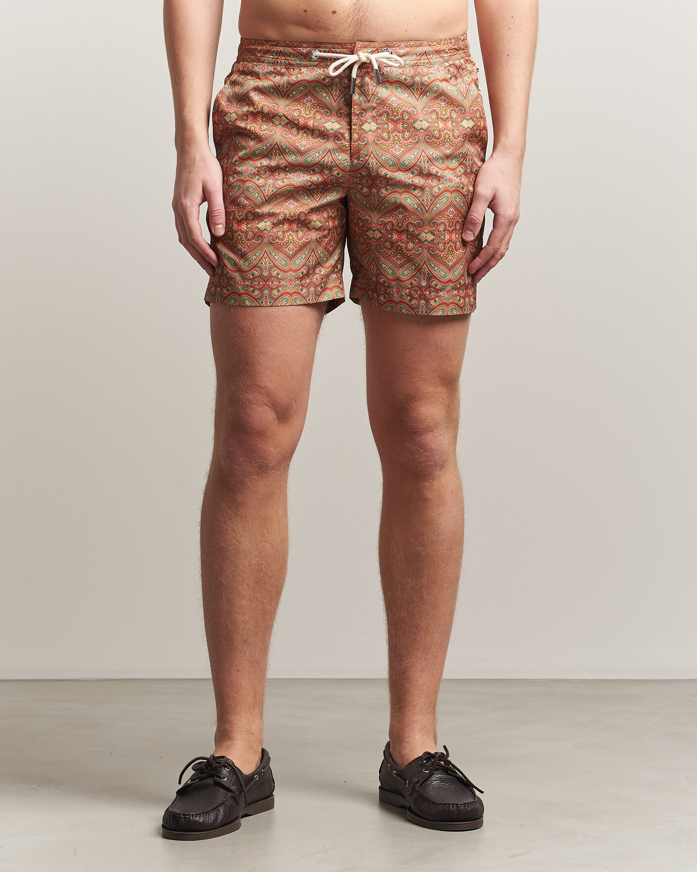 Hombres | Bañadores | Orlebar Brown | Bulldog Drawcord Carnival Swim Shorts Vermillion