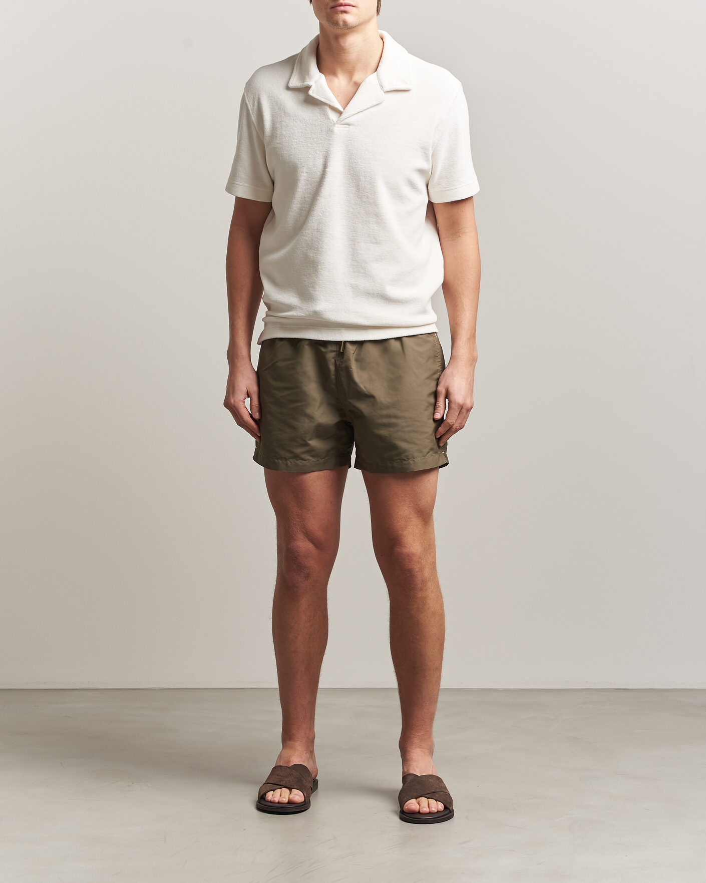 Hombres | Polos | Orlebar Brown | Terry Resort Polo Thasos Beach