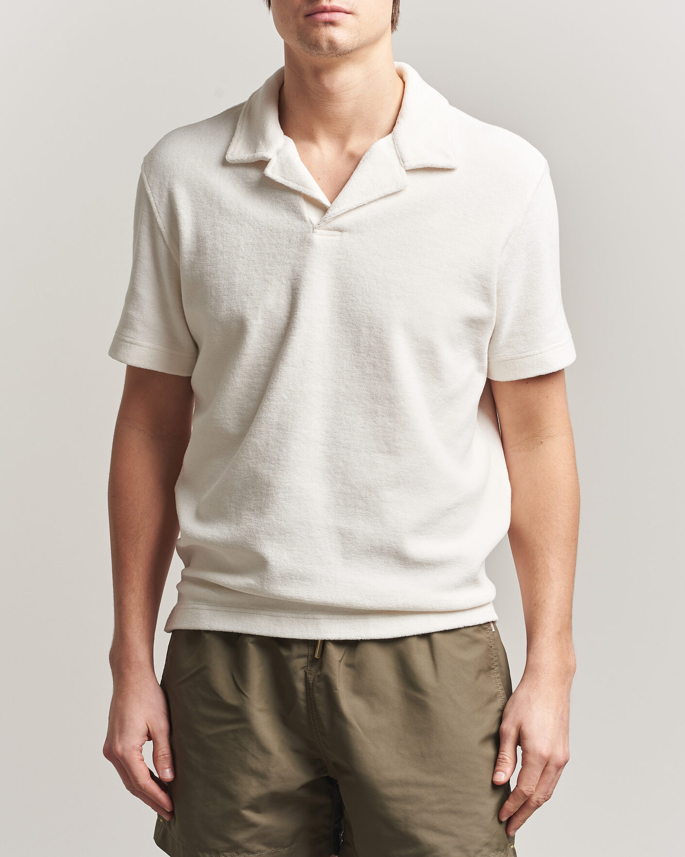 Hombres | Polos | Orlebar Brown | Terry Resort Polo Thasos Beach