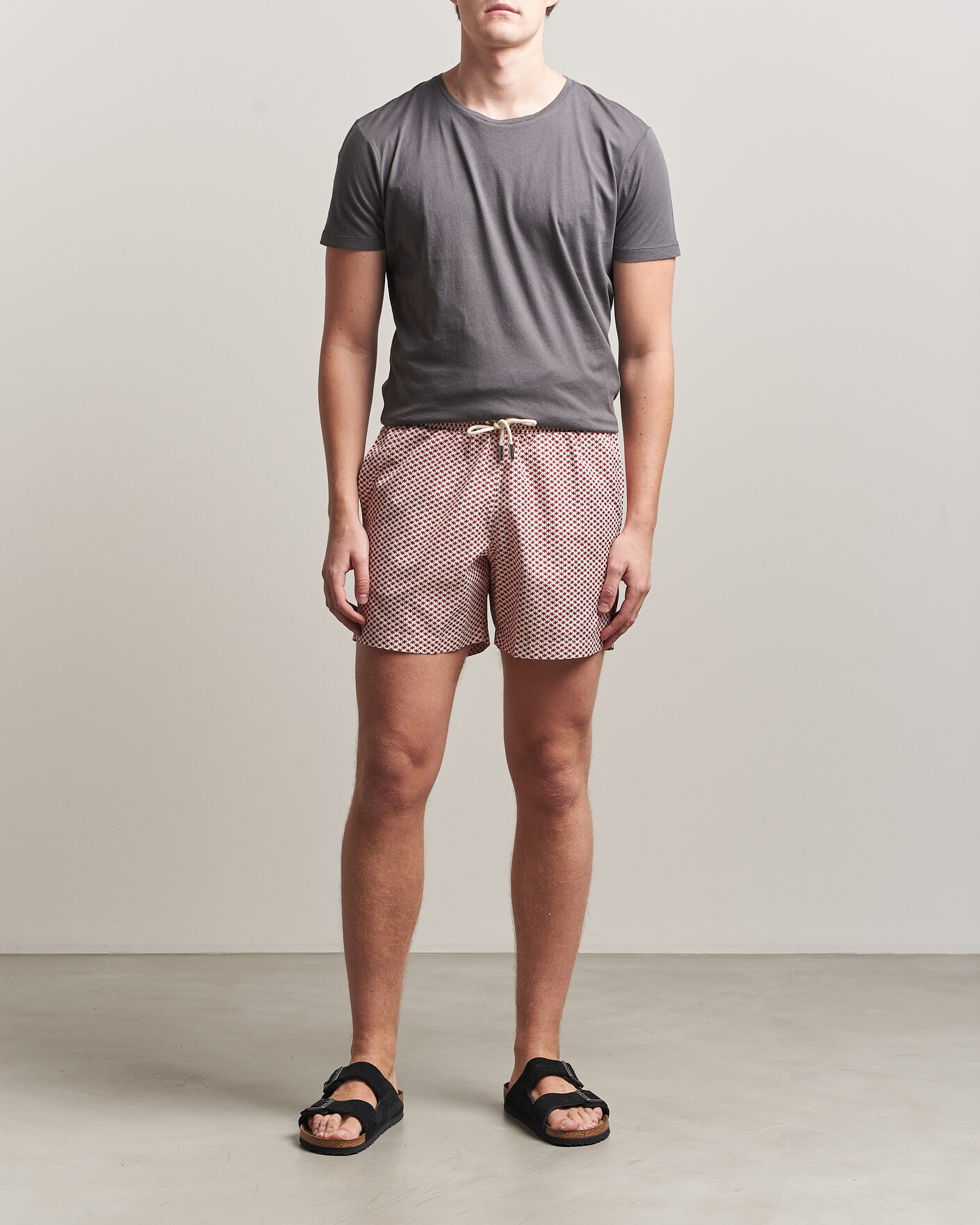 Hombres | Camisetas | Orlebar Brown | OB Crew T-Shirt Elephant Grey