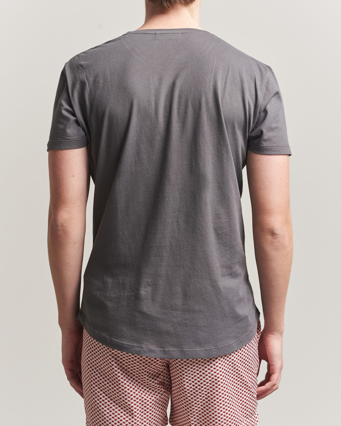 Hombres | Camisetas | Orlebar Brown | OB Crew T-Shirt Elephant Grey