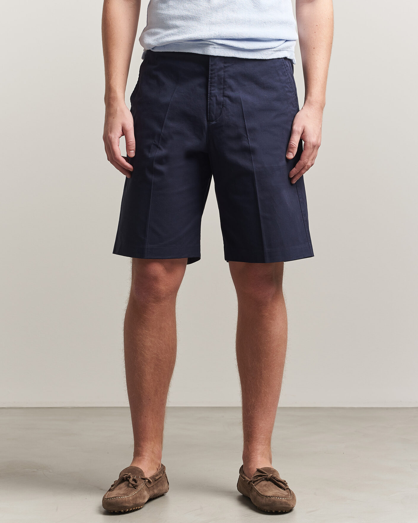 Hombres | Pantalones cortos | Orlebar Brown | Laurent Cotton Shorts Night Iris