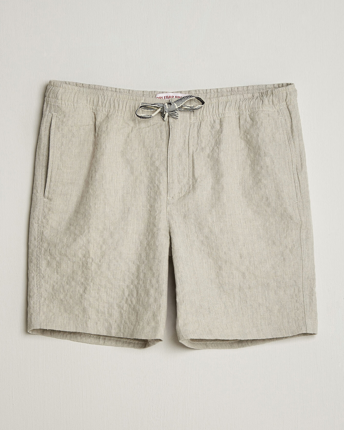 Hombres | Pantalones cortos | Orlebar Brown | Alex Sereno Herringbone Shorts Light Dijon