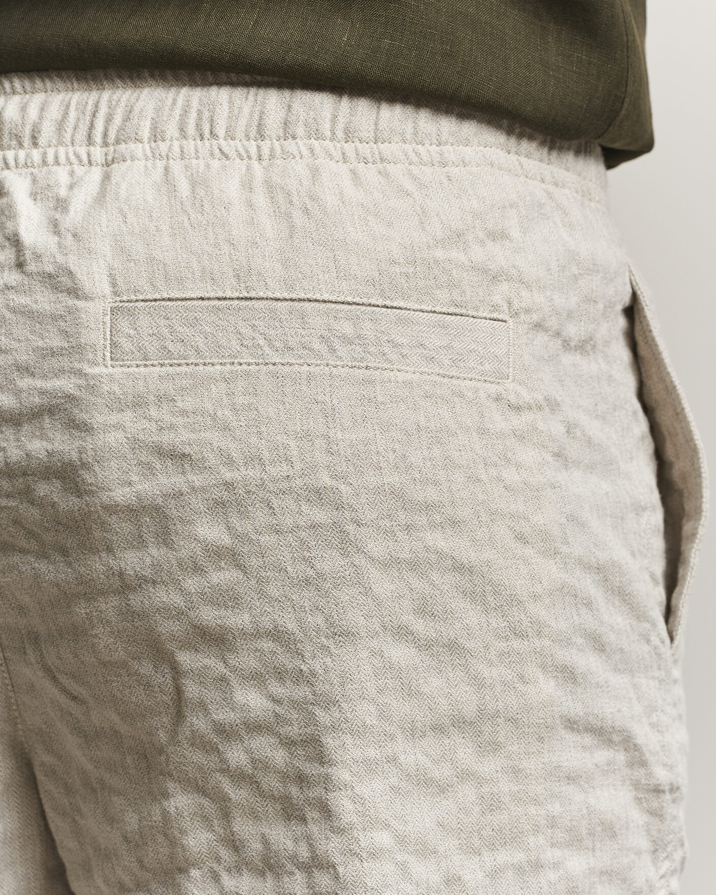 Hombres | Pantalones cortos | Orlebar Brown | Alex Sereno Herringbone Shorts Light Dijon