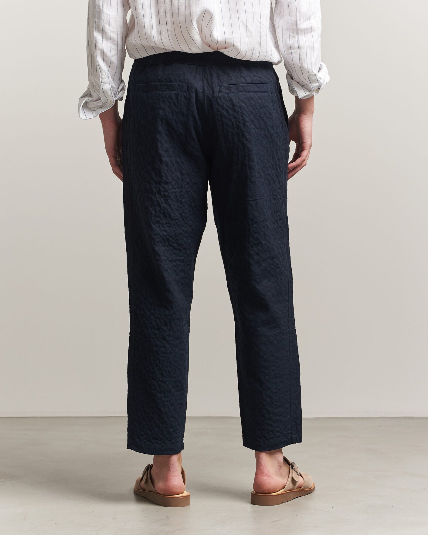 Hombres | Pantalones | Orlebar Brown | Sonoran Sereno Herringbone Trousers Night Iris