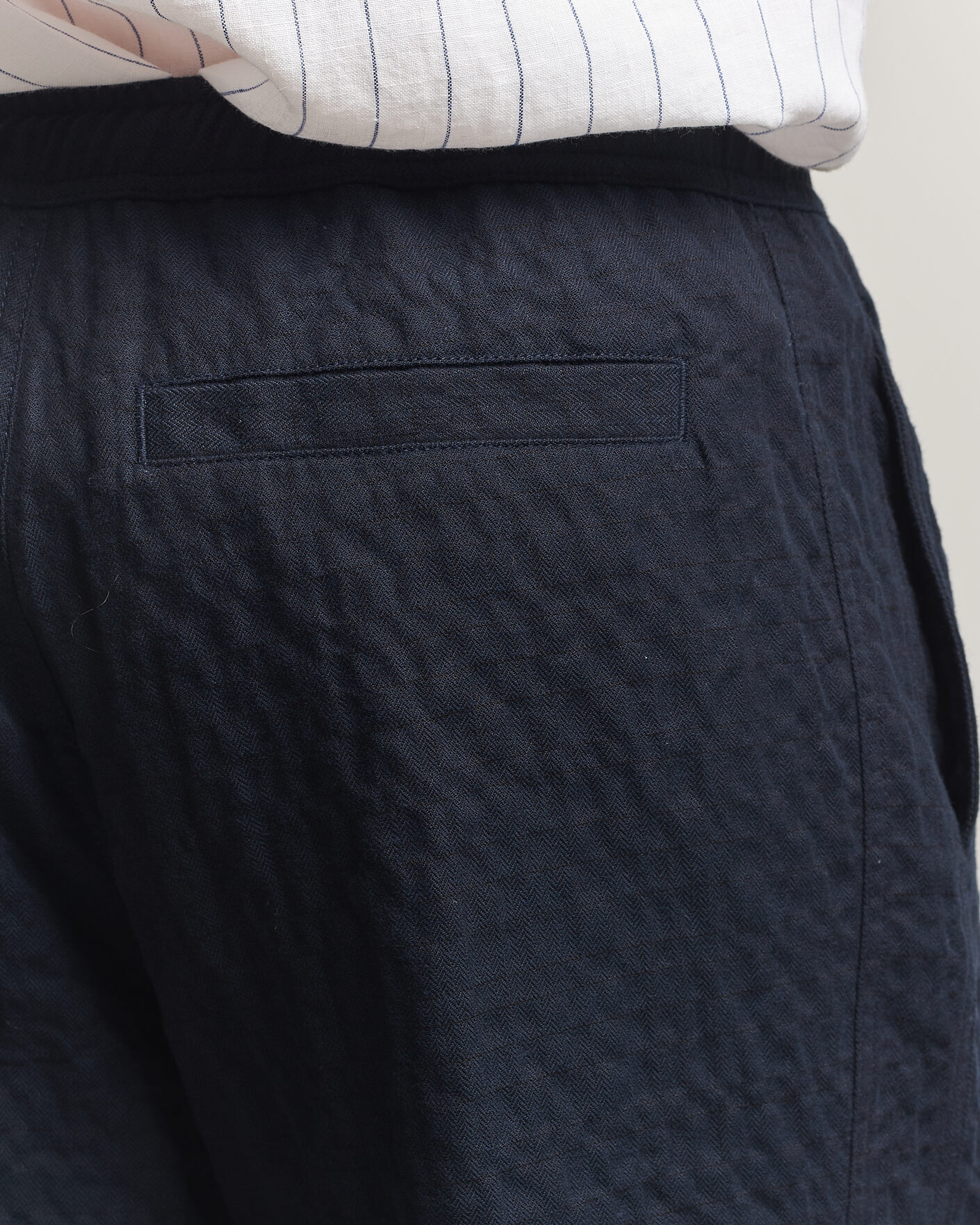 Hombres | Pantalones | Orlebar Brown | Sonoran Sereno Herringbone Trousers Night Iris