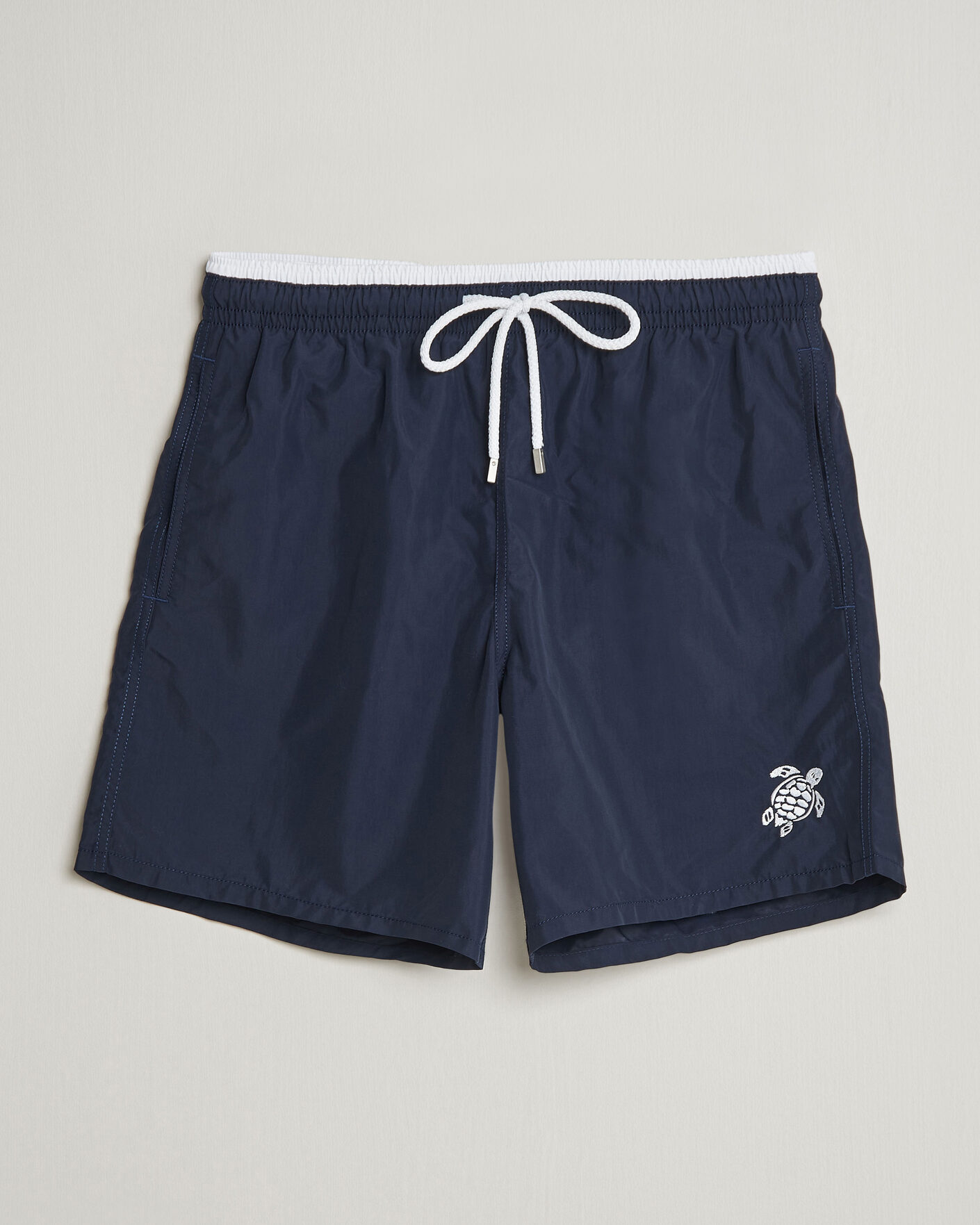 Hombres | Bañadores | Vilebrequin | Moka Swimshorts Marine/Blanc