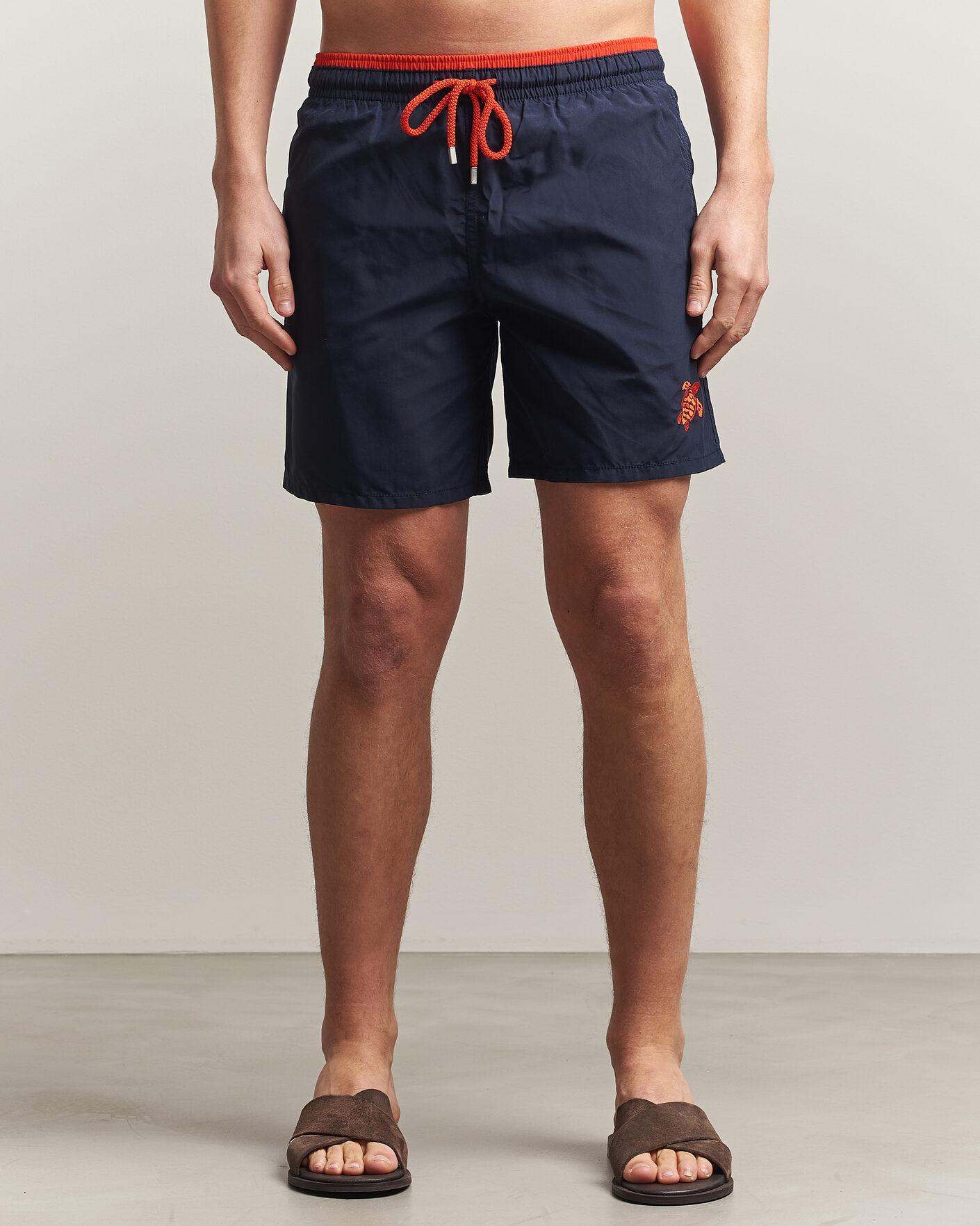 Hombres | Bañadores | Vilebrequin | Moka Swimshorts Marine/Rouge