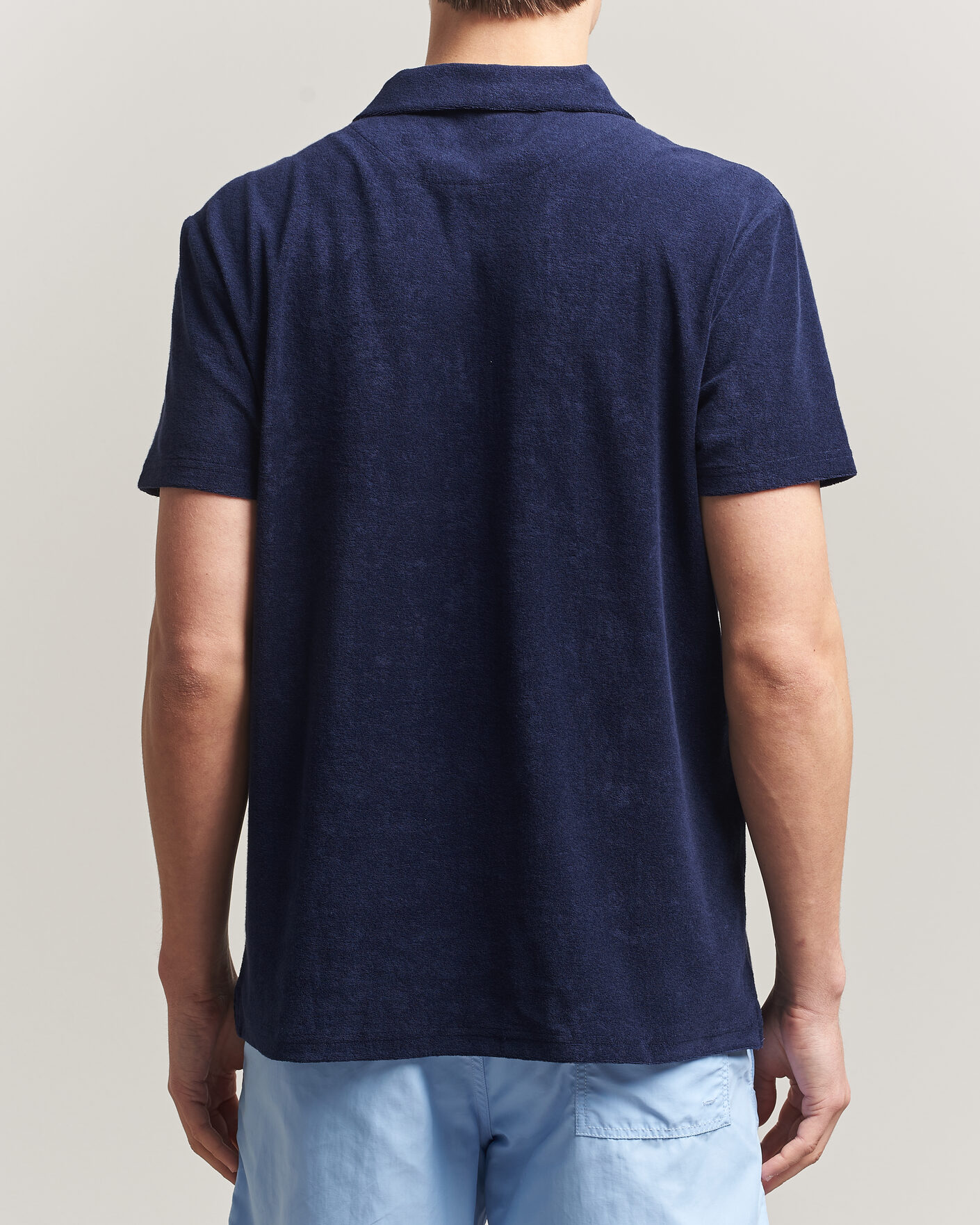 Hombres | Polos | Vilebrequin | Pheonix Terry Polo Bleu Marine