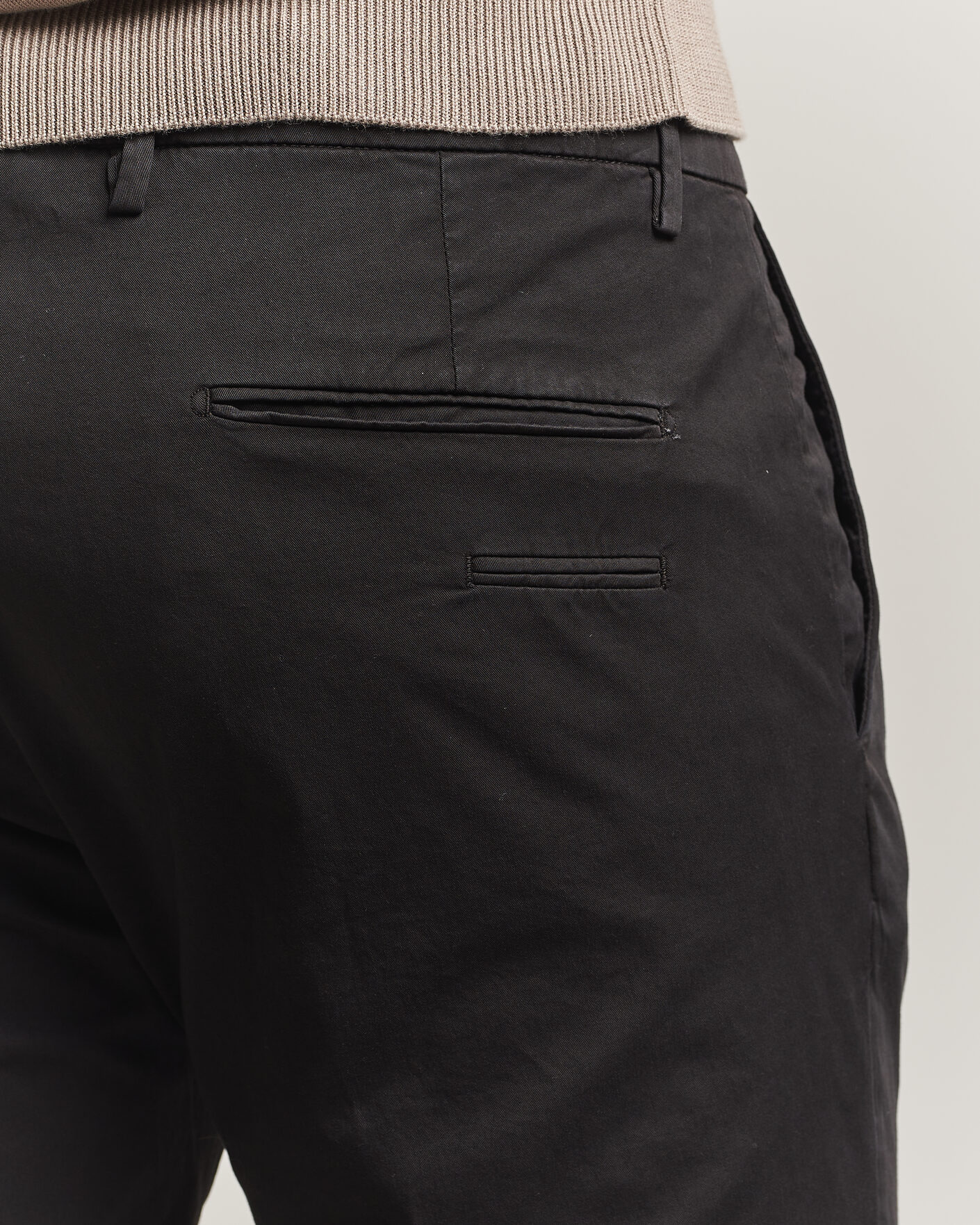 Hombres | Pantalones | Briglia 1949 | Slim Fit Cotton Chinos Black