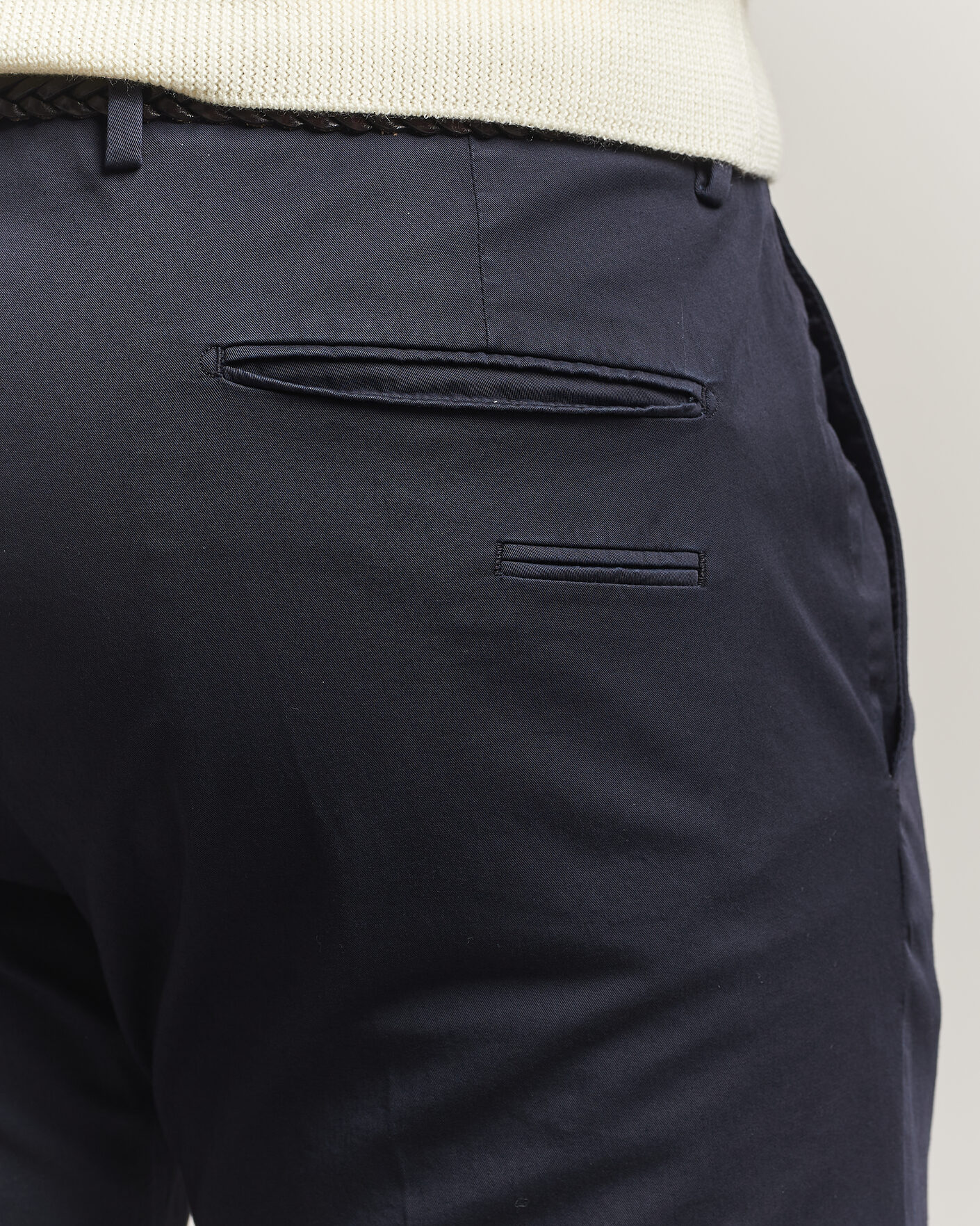 Hombres | Pantalones | Briglia 1949 | Slim Fit Cotton Chinos Navy