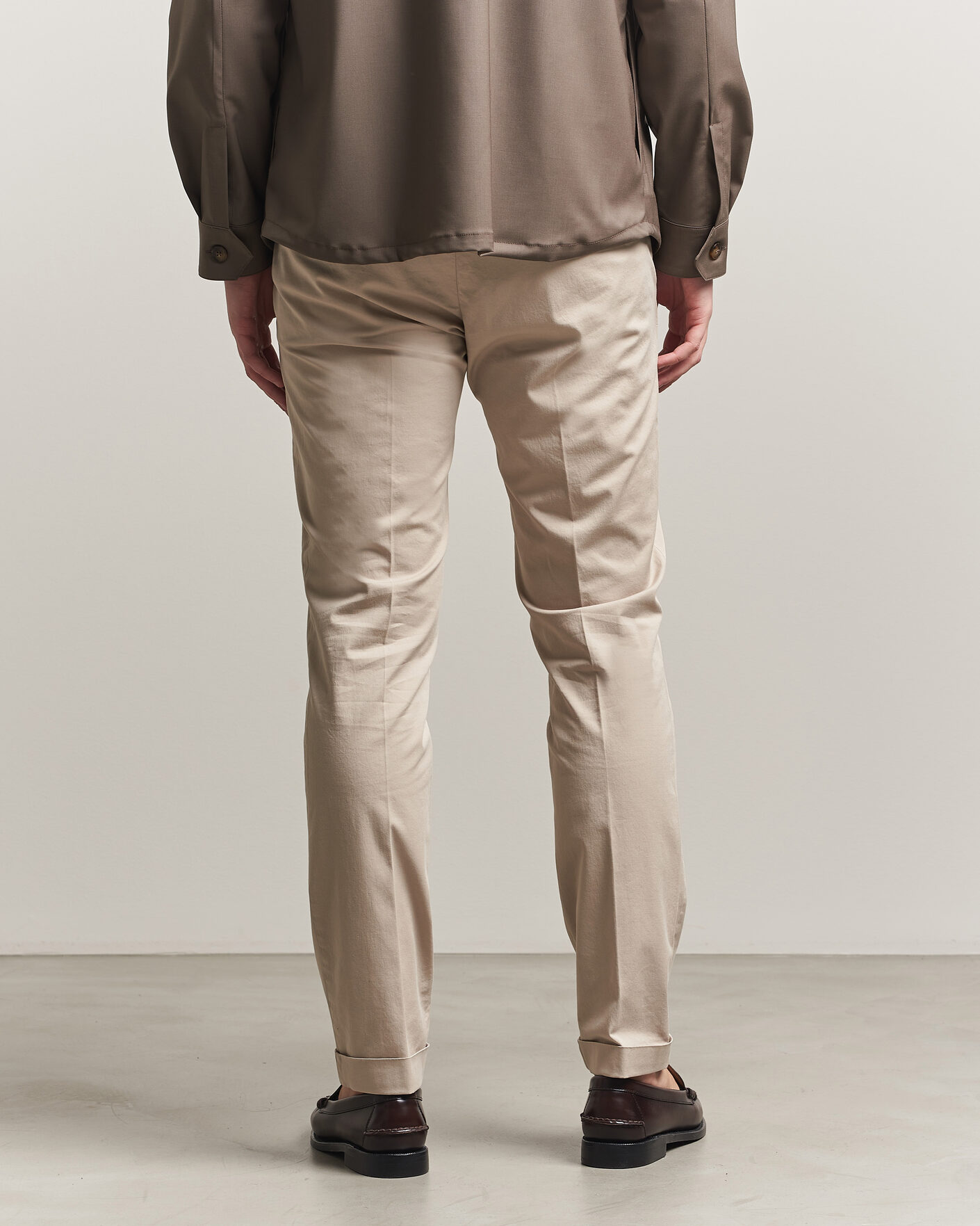 Hombres | Pantalones | Briglia 1949 | Slim Fit Cotton Chinos Beige