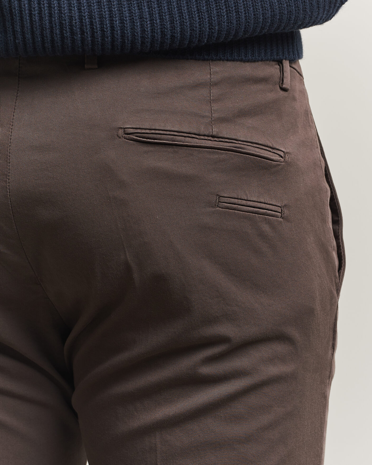 Hombres | Pantalones | Briglia 1949 | Slim Fit Cotton Chinos Brown