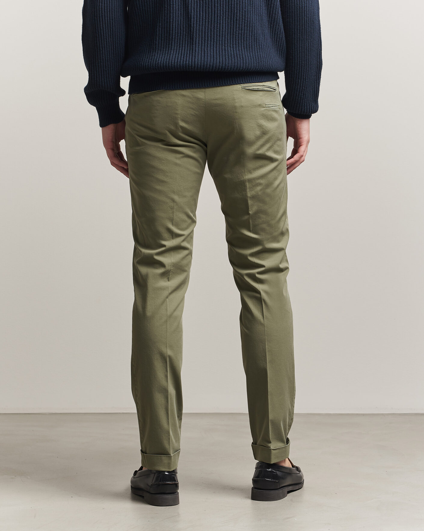 Hombres | Pantalones | Briglia 1949 | Slim Fit Cotton Chinos Olive