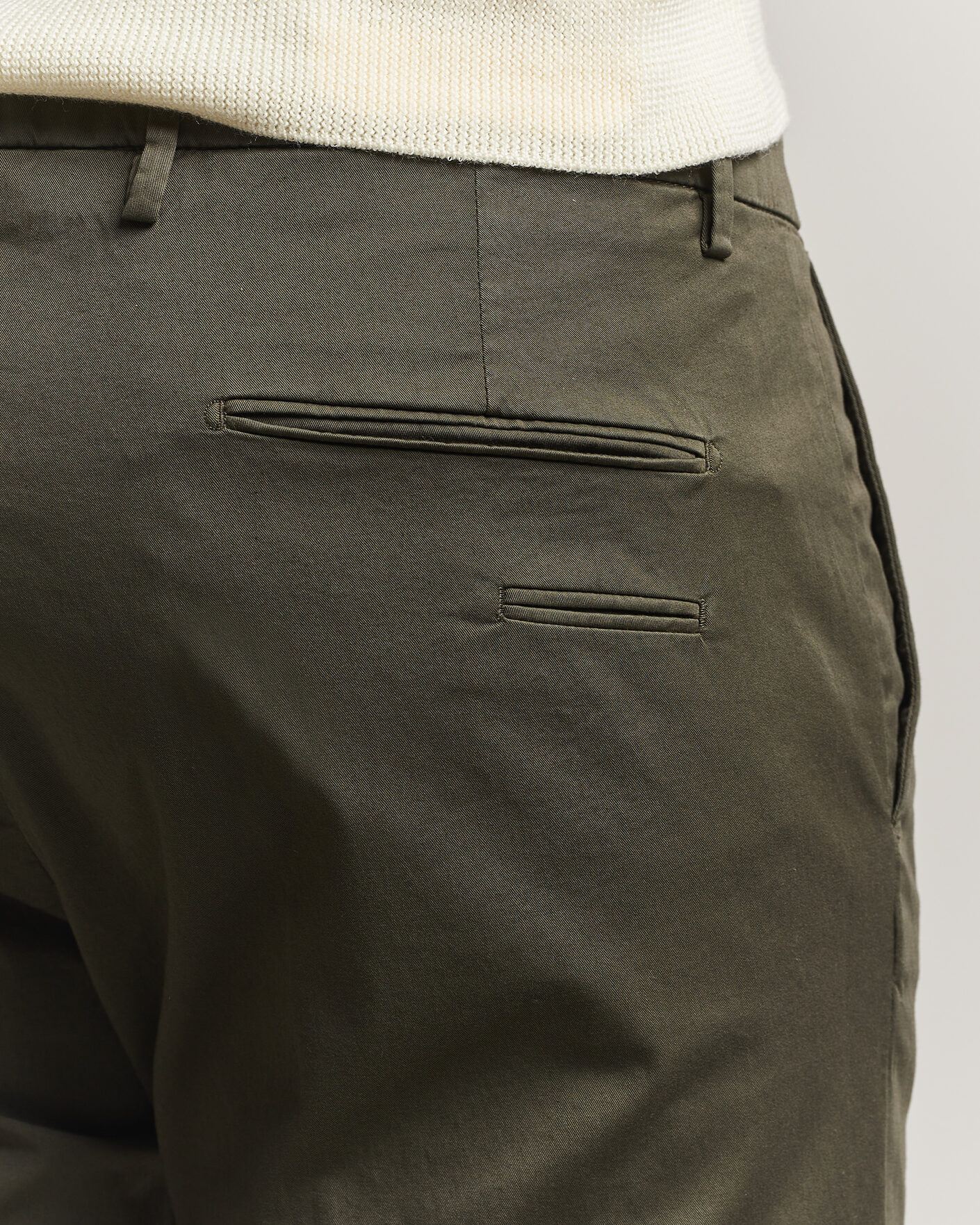 Hombres | Pantalones | Briglia 1949 | Slim Fit Cotton Chinos Dark Green