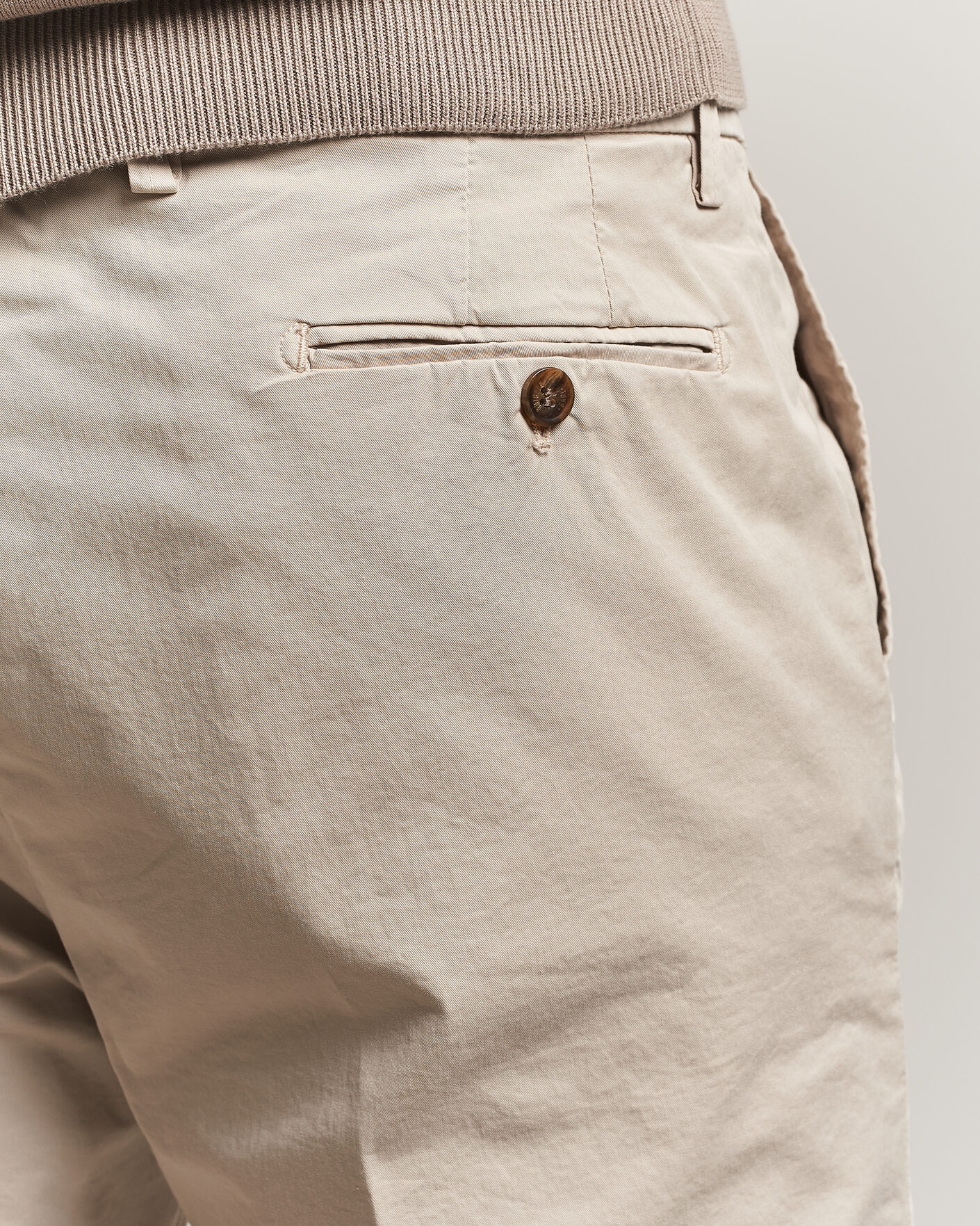 Hombres | Pantalones cortos | Briglia 1949 | Cotton Stretch Shorts Beige