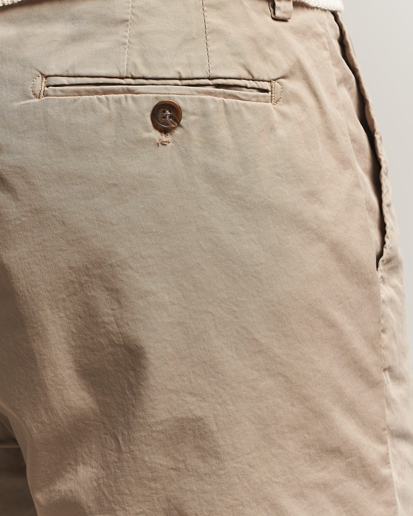 Hombres | Pantalones cortos | Briglia 1949 | Cotton Stretch Shorts Taupe