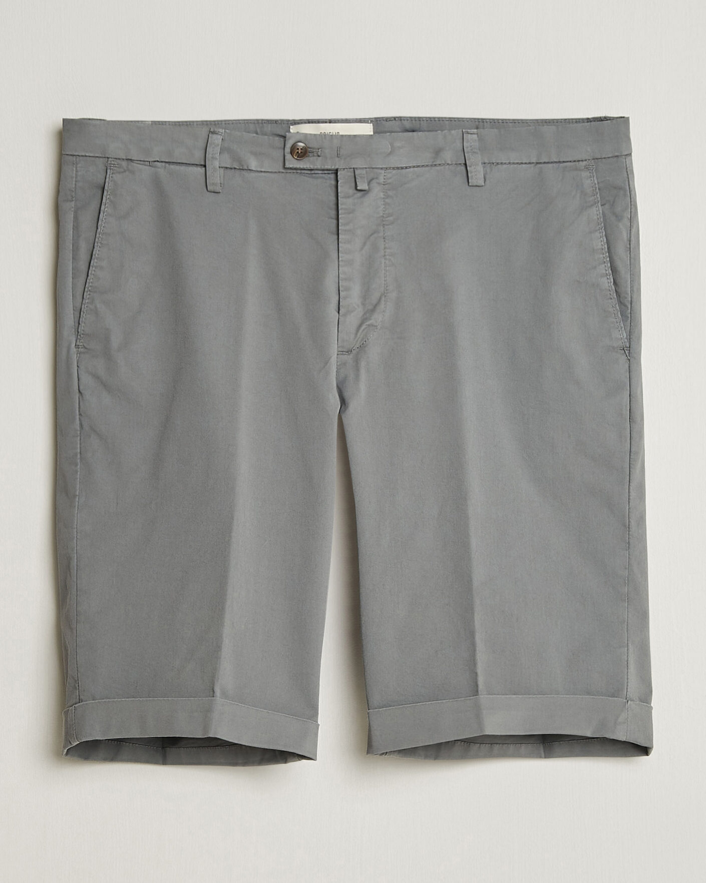 Hombres | Pantalones cortos | Briglia 1949 | Cotton Stretch Shorts Grey
