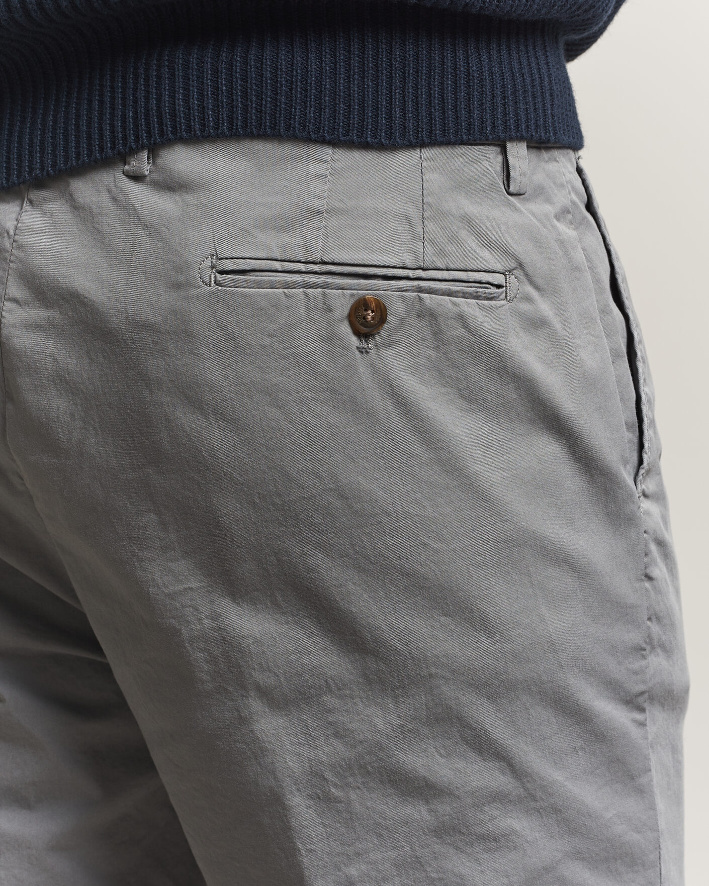 Hombres | Pantalones cortos | Briglia 1949 | Cotton Stretch Shorts Grey
