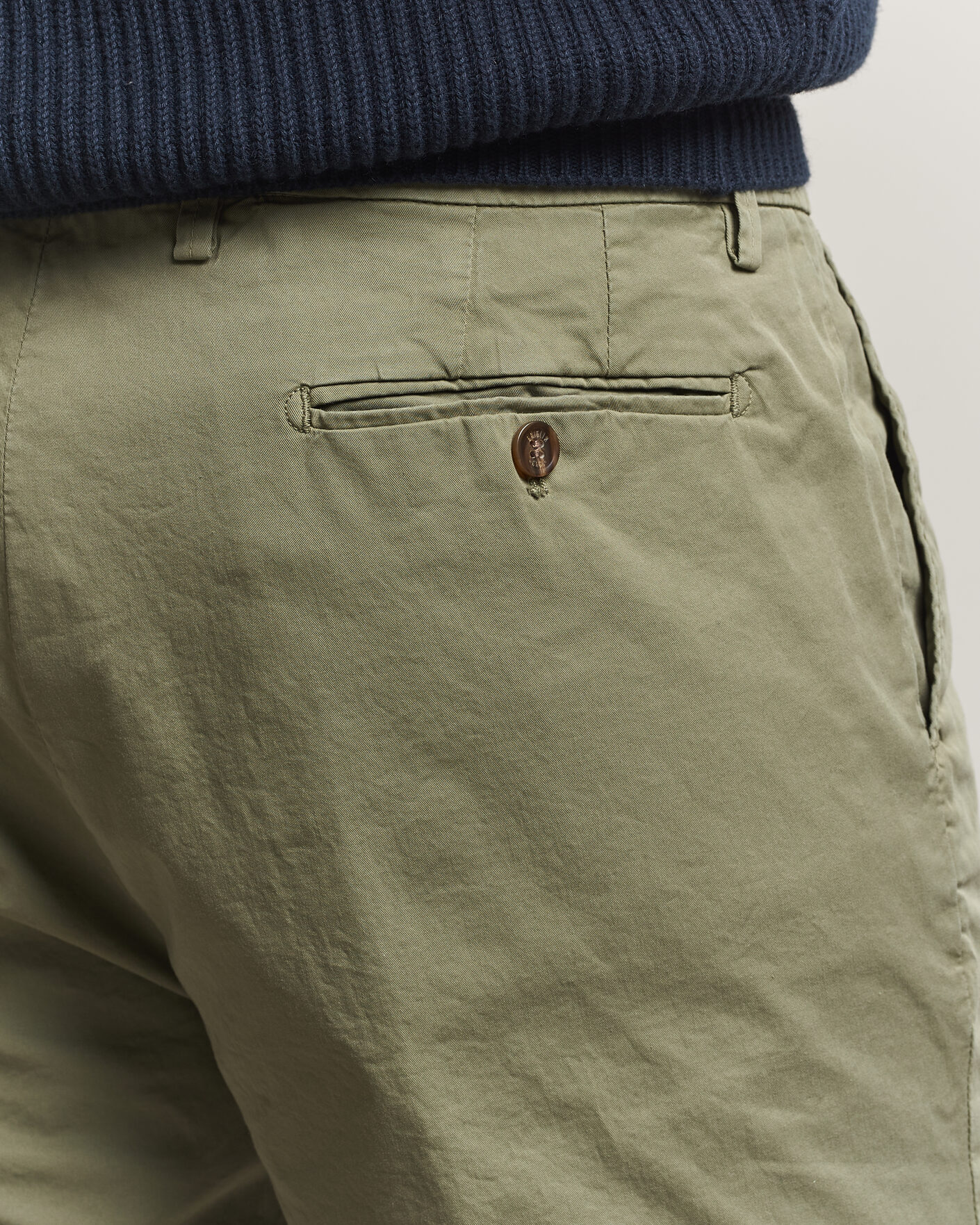 Hombres | Pantalones cortos | Briglia 1949 | Cotton Stretch Shorts Olive