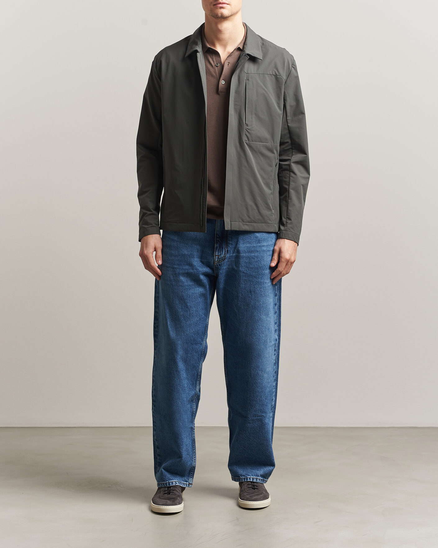 Hombres | Abrigos y chaquetas | Scandinavian Edition | Merge II Stretch Shirt Jacket Dark Olive