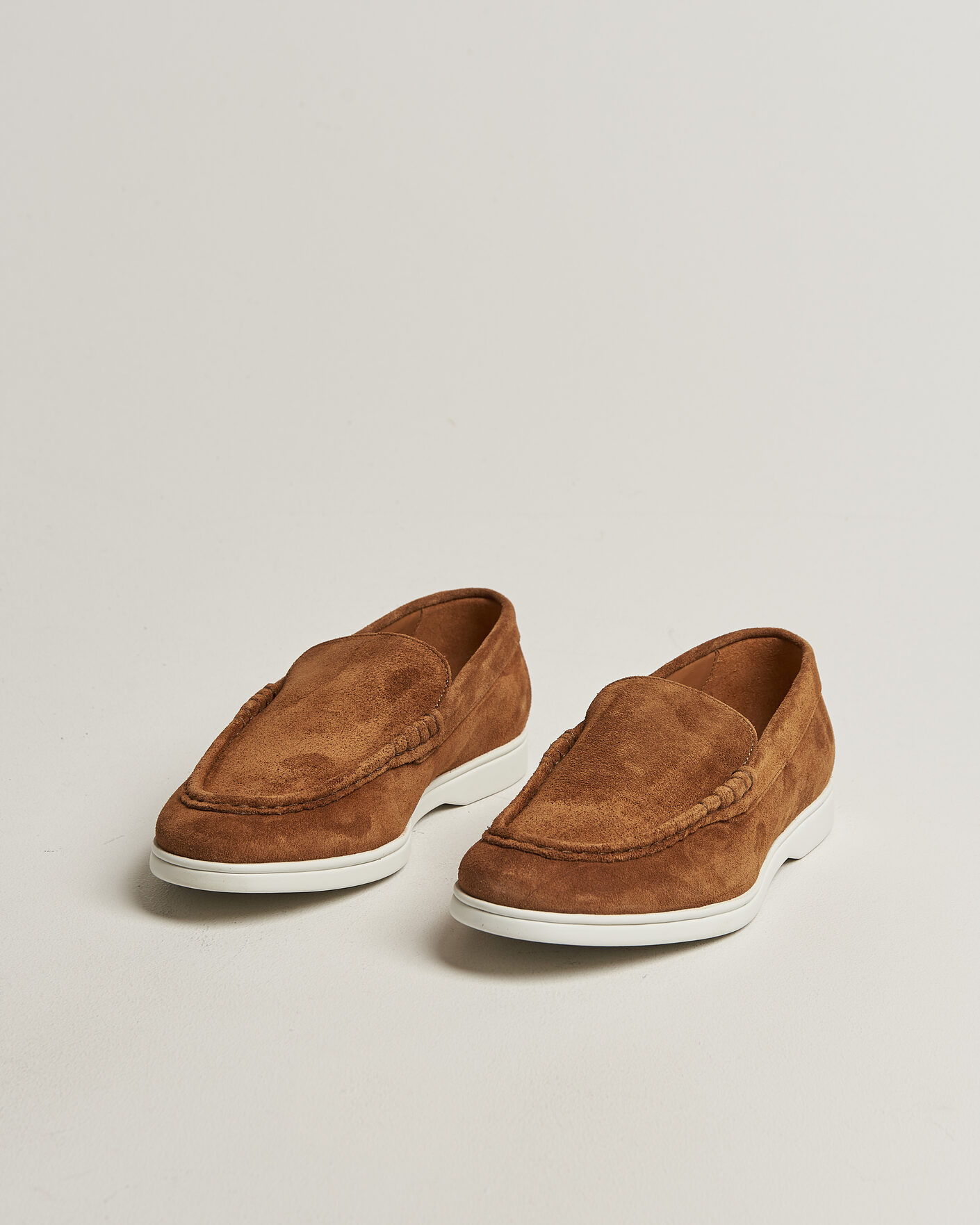 Hombres | Mocasines | Charles Tyrwhitt | Suede Slip On Loafers Light Brown