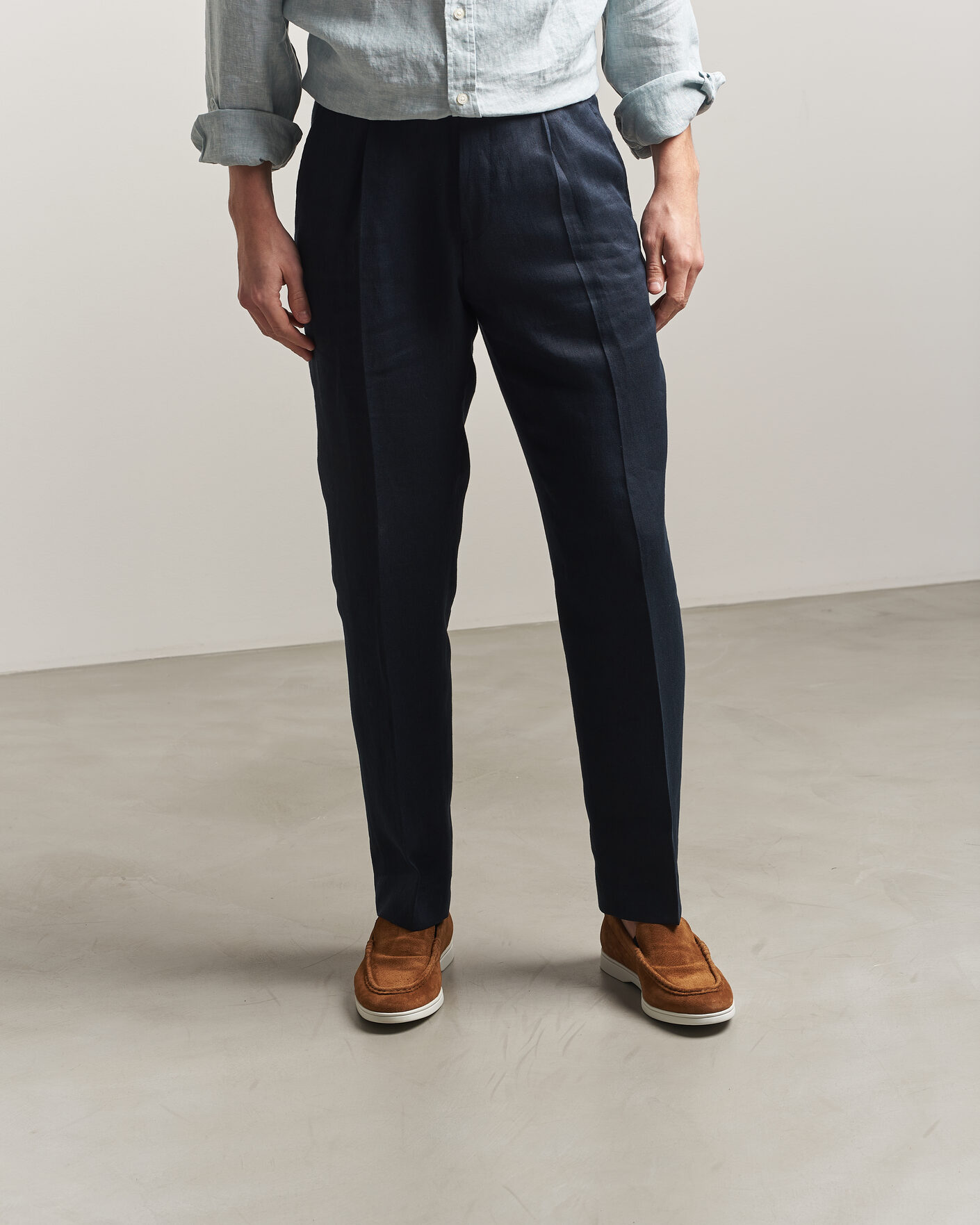 Hombres | Mocasines | Charles Tyrwhitt | Suede Slip On Loafers Light Brown