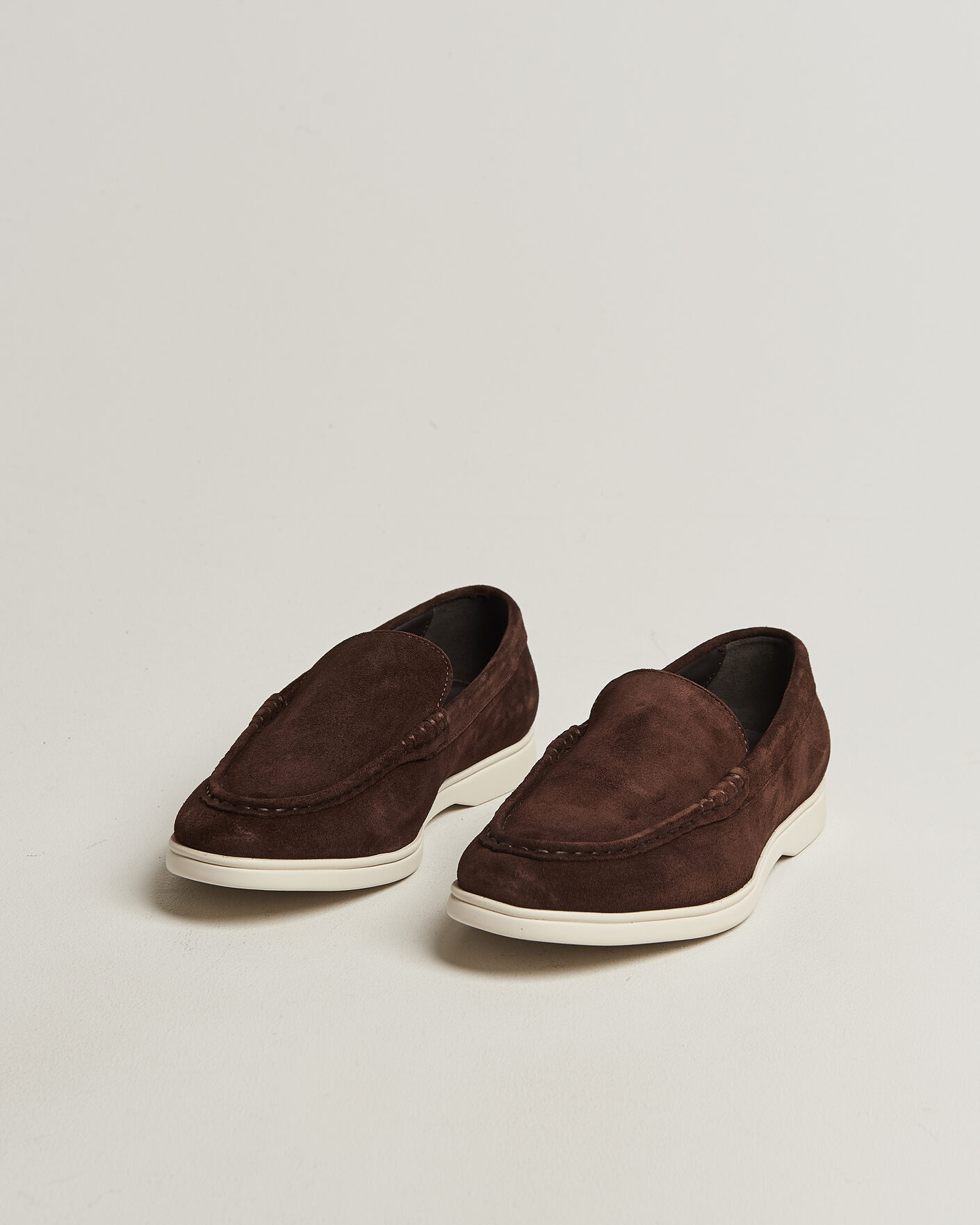 Hombres | Mocasines | Charles Tyrwhitt | Suede Slip On Loafers Chocolate Brown