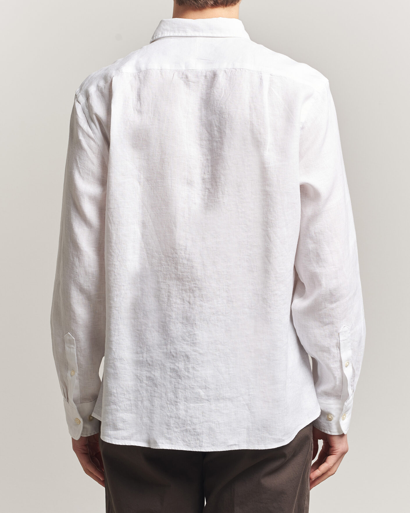 Hombres | Camisas | Charles Tyrwhitt | Pure Linen Slim Fit Shirt White