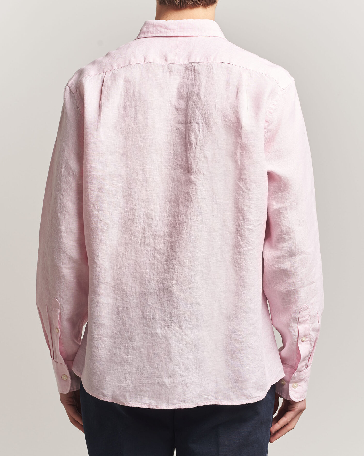 Hombres | Camisas | Charles Tyrwhitt | Pure Linen Slim Fit Shirt Pink