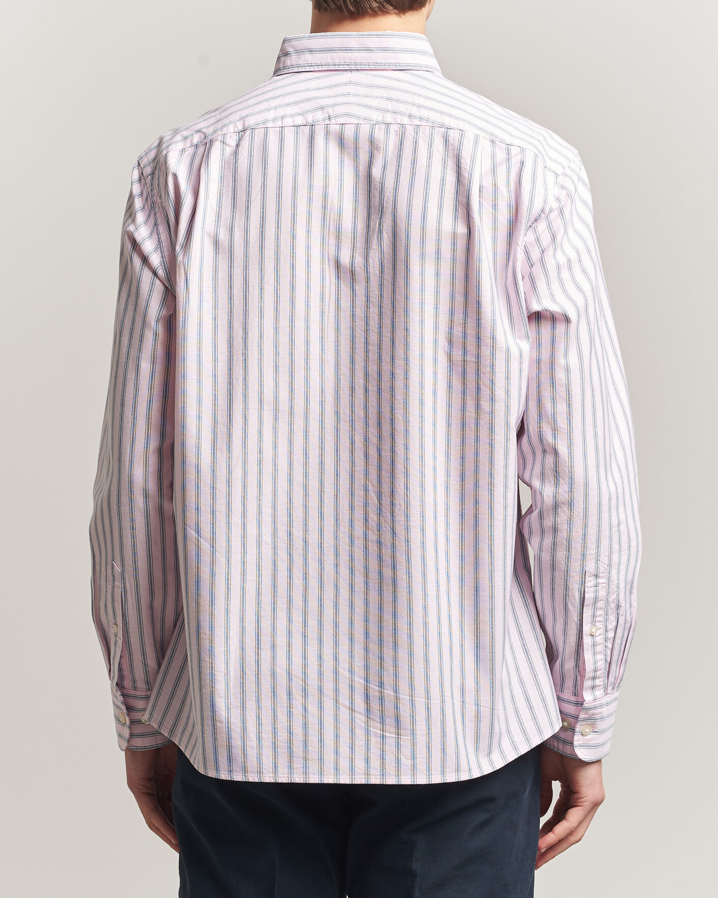 Hombres | Camisas | Charles Tyrwhitt | Button Down Stretch Oxford Shirt Light Pink