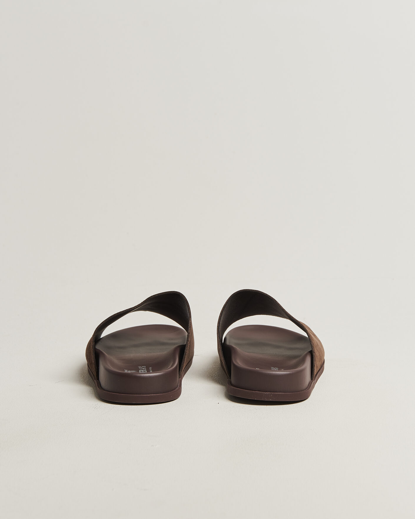 Hombres | Sandalias y chanclas | Thera's | Classic Slide Sandals Dark Brown Suede