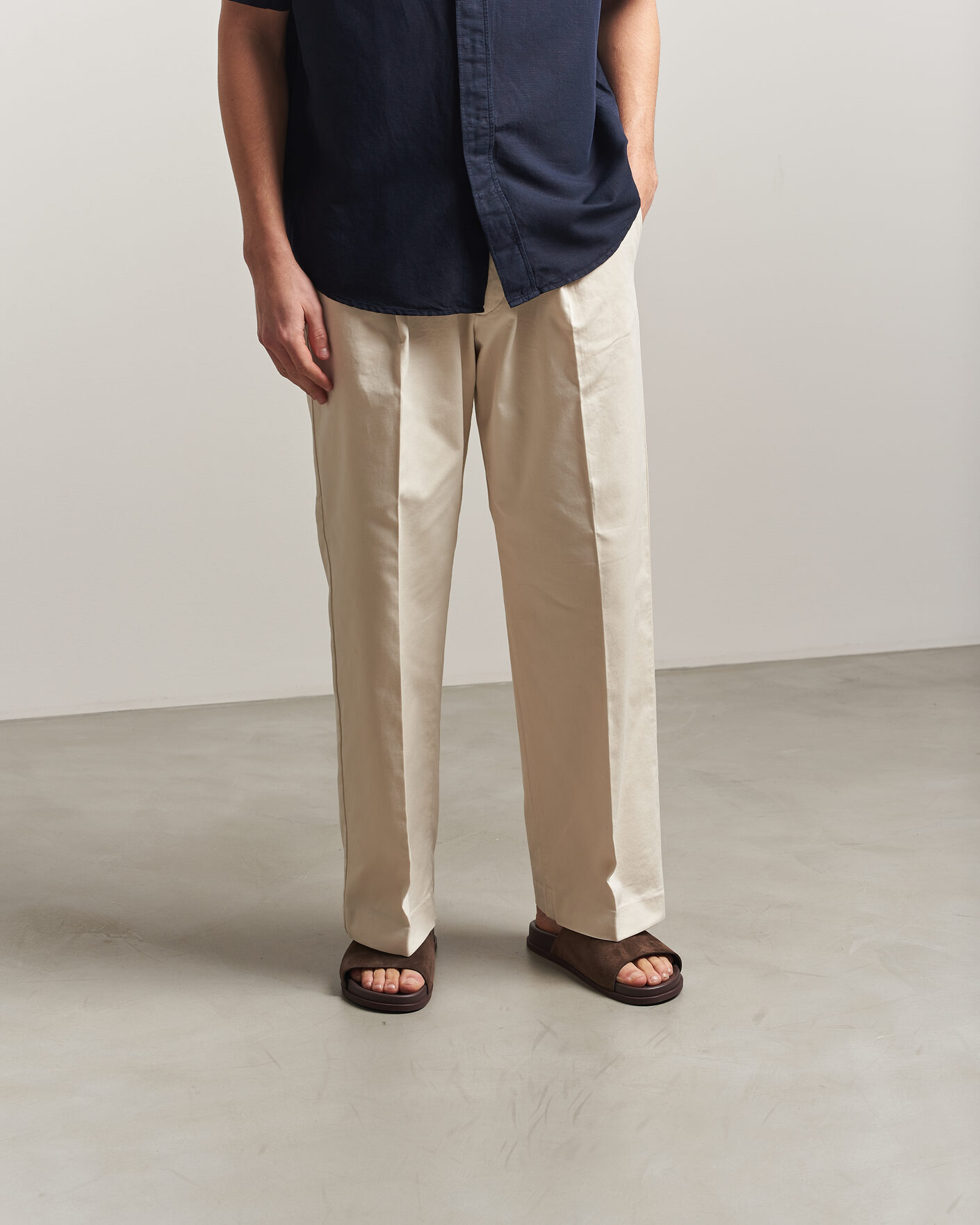 Hombres | Sandalias y chanclas | Thera's | Classic Slide Sandals Dark Brown Suede