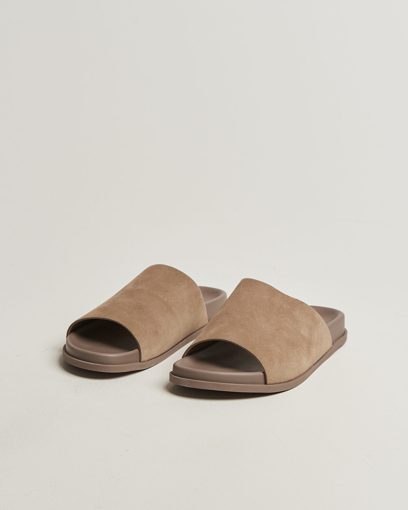 Hombres | Sandalias y chanclas | Thera's | Classic Slide Sandals Stone Suede