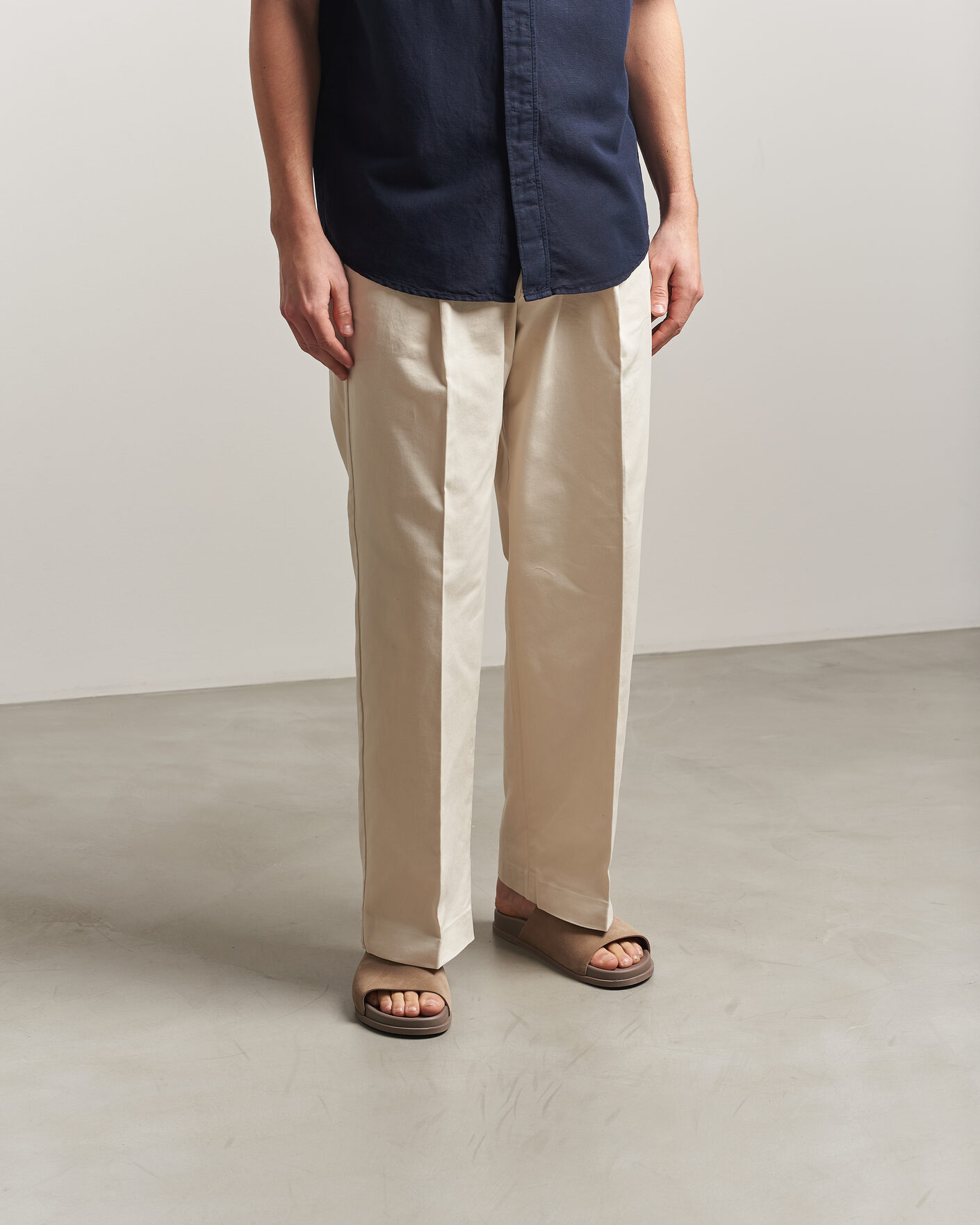 Hombres | Sandalias y chanclas | Thera's | Classic Slide Sandals Stone Suede