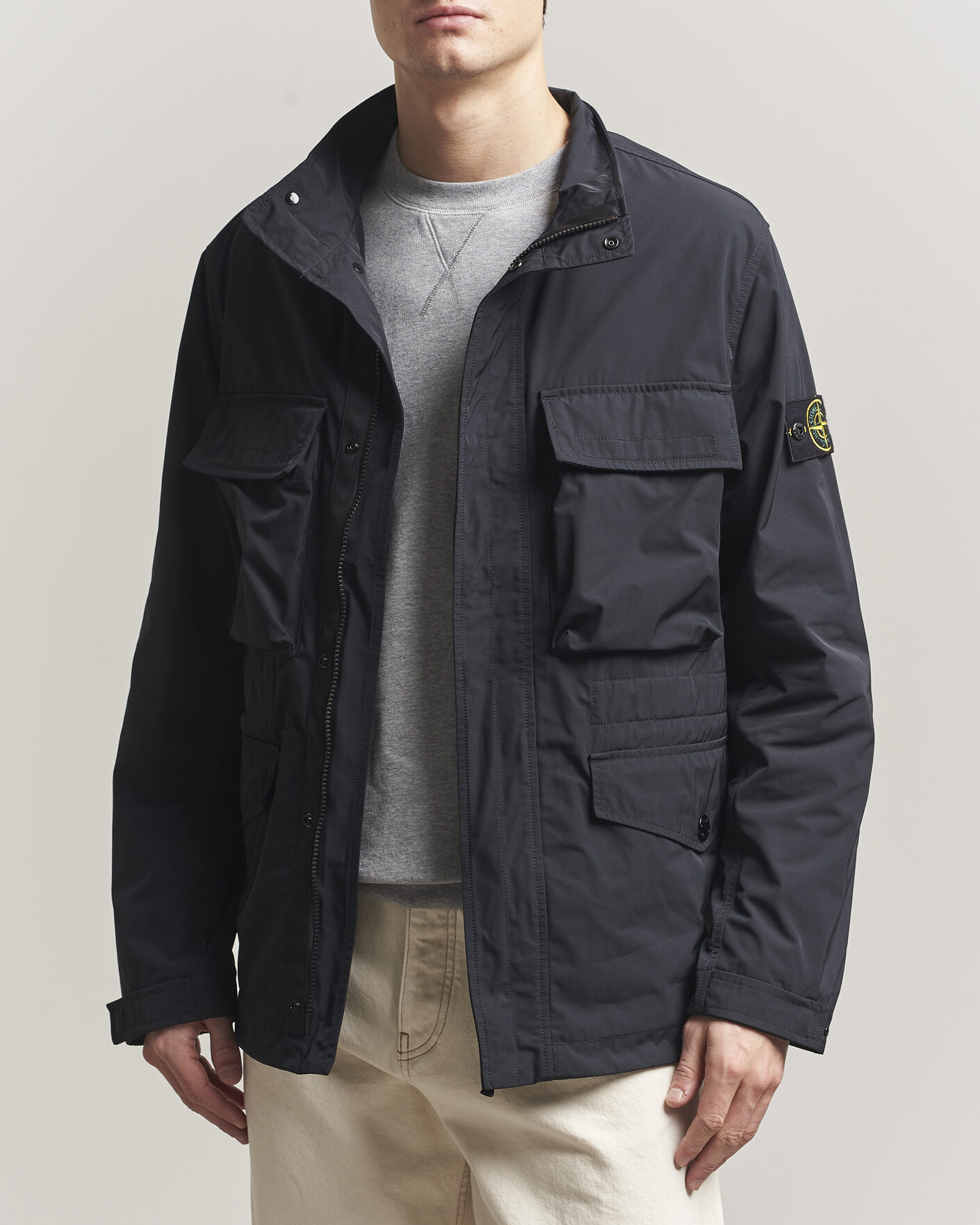 Hombres | Abrigos y chaquetas | Stone Island | Micro Twill Field Jacket Black