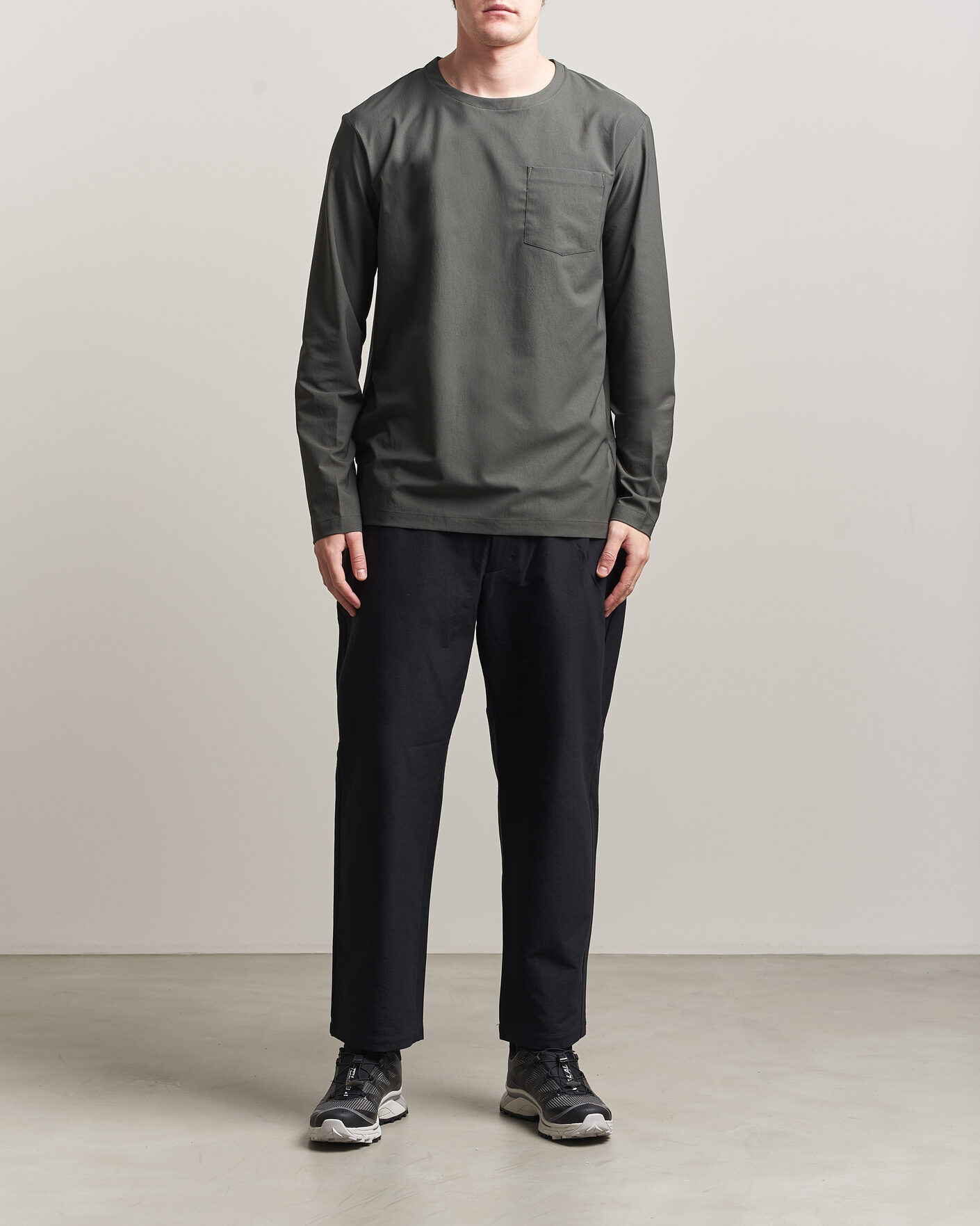 Hombres | Camisetas | Houdini | Cover Crew Green Illusion