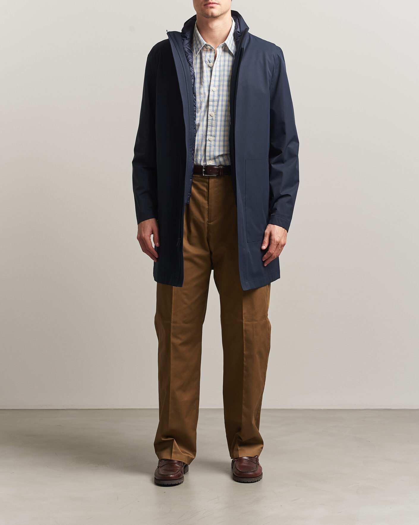 Hombres | Abrigos y chaquetas | Woolrich | Two Layer 2 in 1 Carcoat Melton Blue