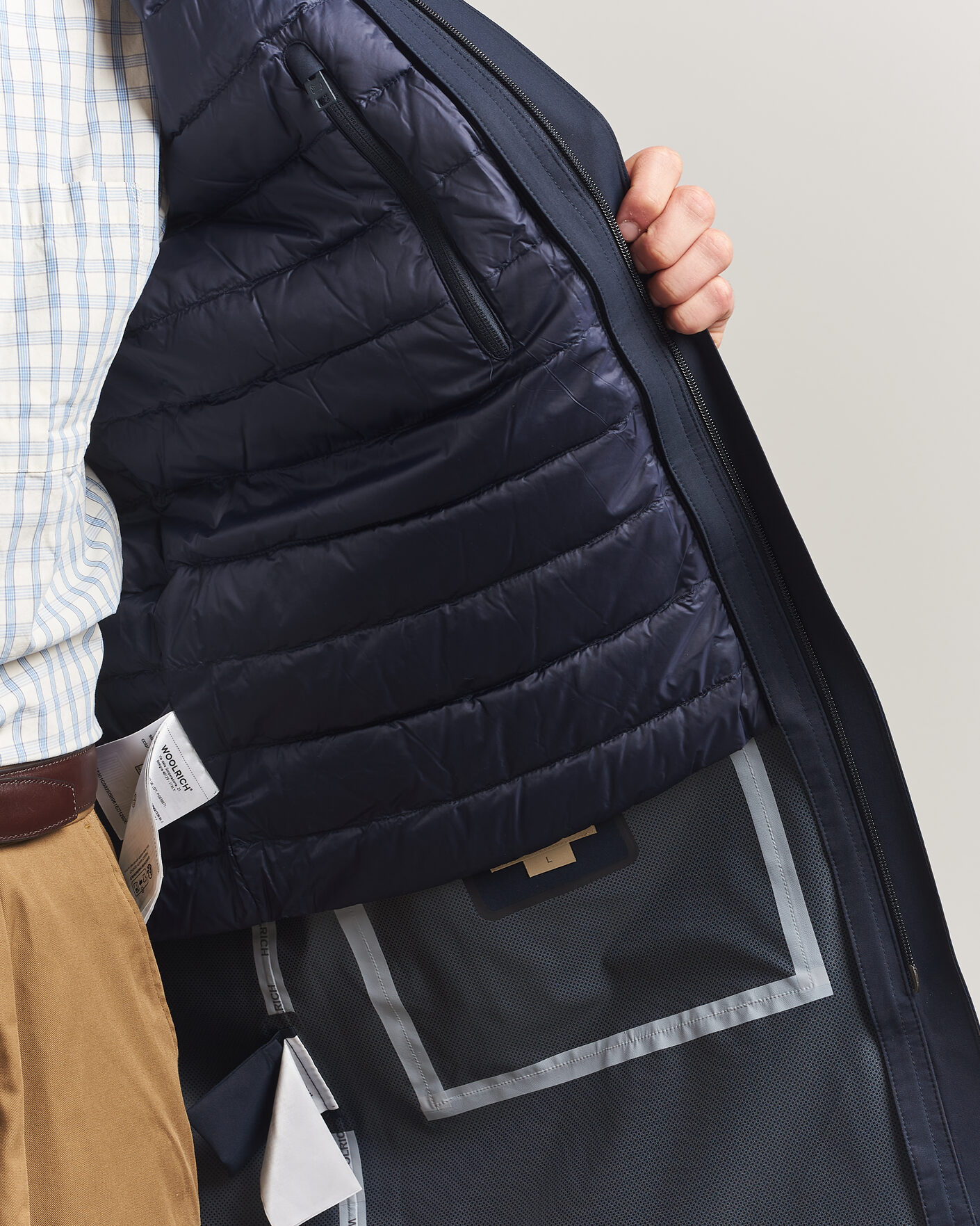 Hombres | Abrigos y chaquetas | Woolrich | Two Layer 2 in 1 Carcoat Melton Blue