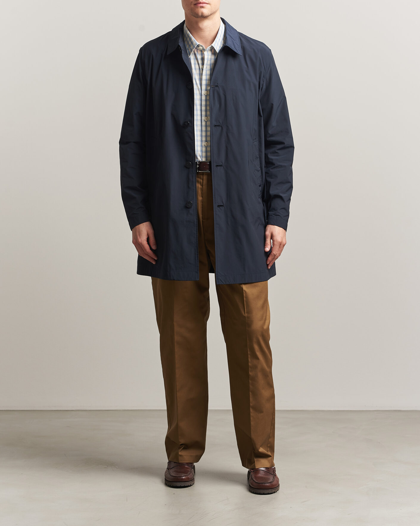 Hombres | Abrigos y chaquetas | Woolrich | Urban Nylon Water Repelent Carcoat Melton Blue