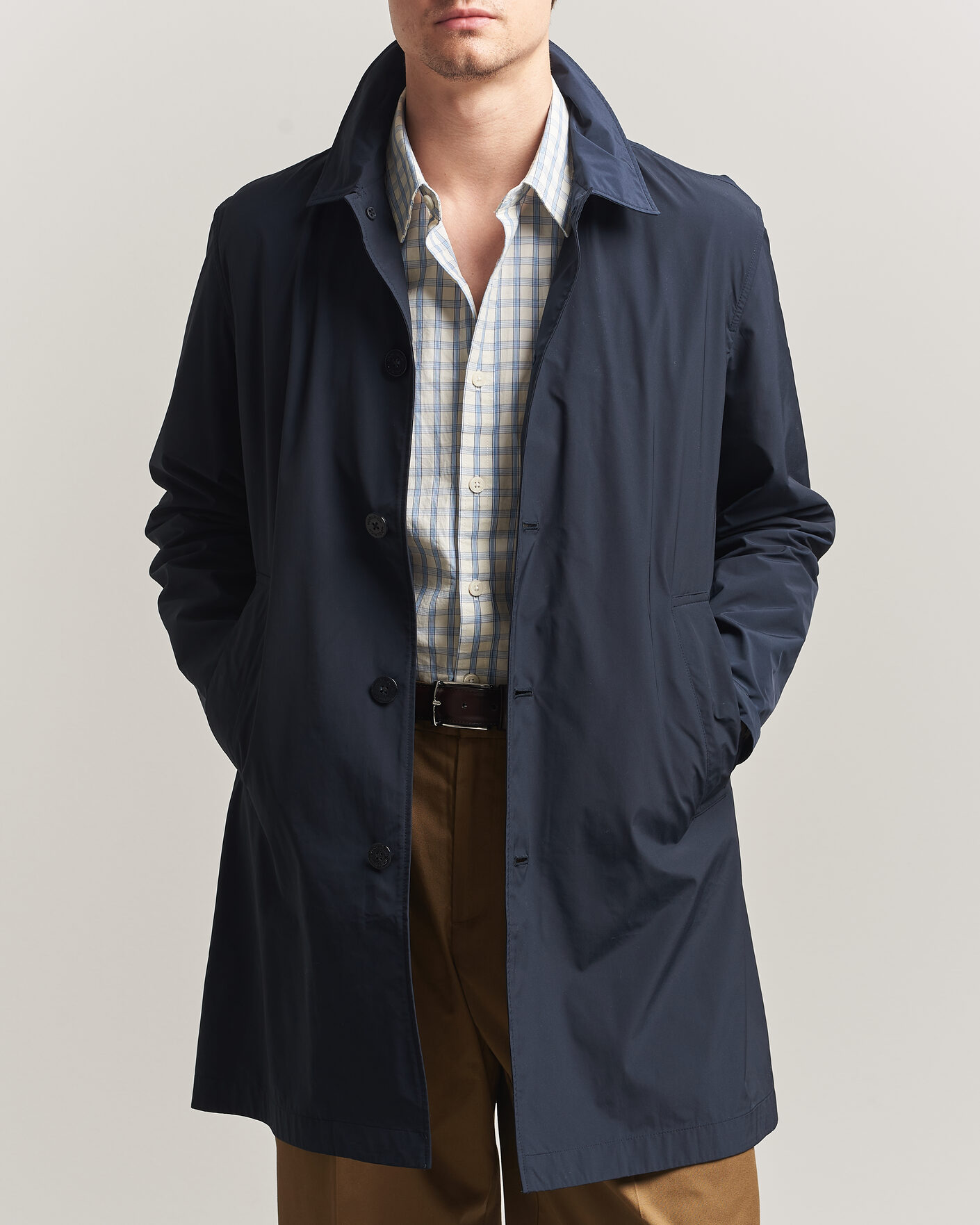 Hombres | Abrigos y chaquetas | Woolrich | Urban Nylon Water Repelent Carcoat Melton Blue