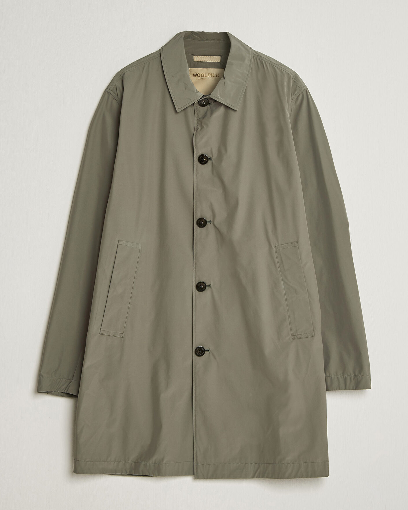 Hombres | Abrigos y chaquetas | Woolrich | Urban Nylon Water Repelent Carcoat Smokey Olive