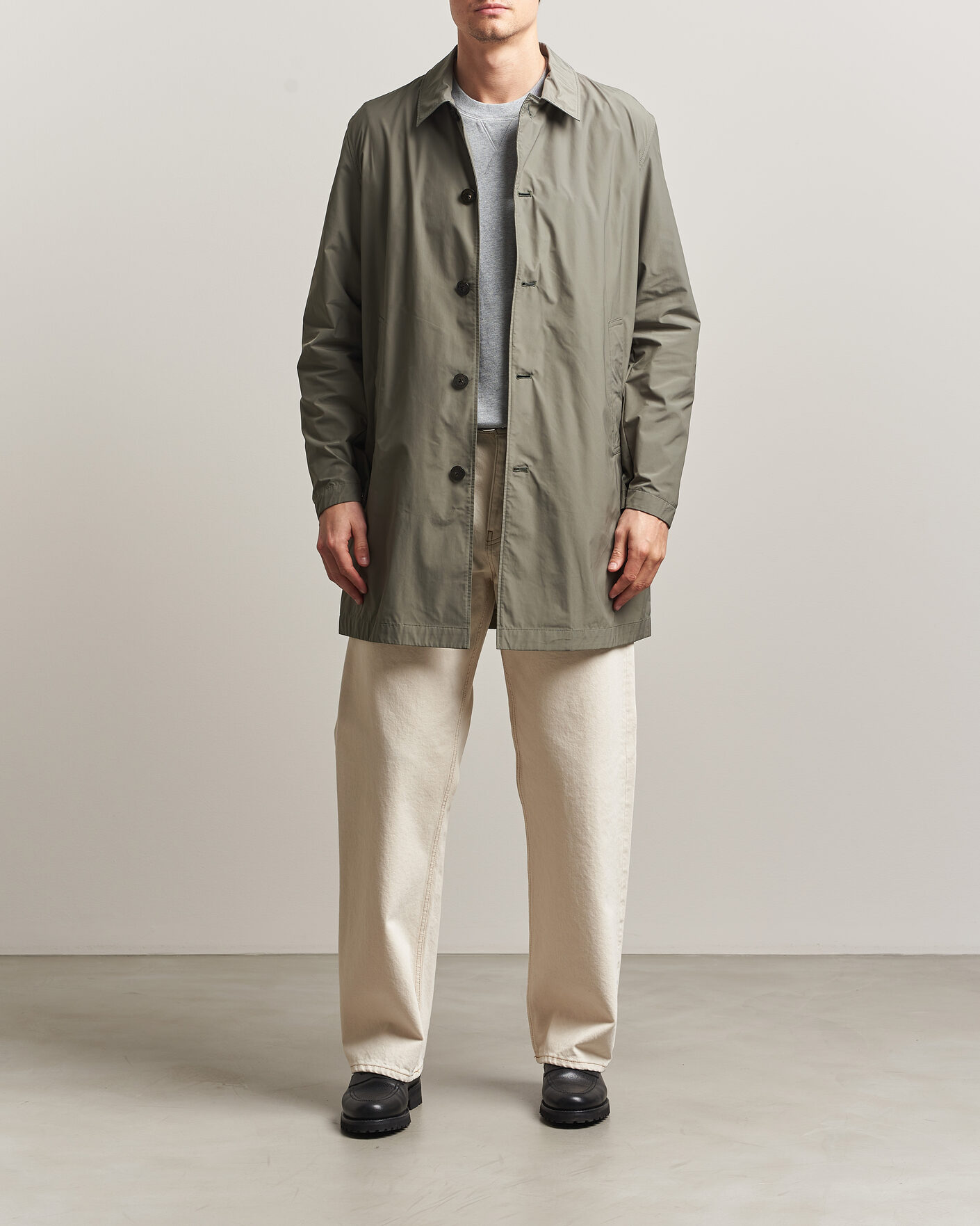 Hombres | Abrigos y chaquetas | Woolrich | Urban Nylon Water Repelent Carcoat Smokey Olive