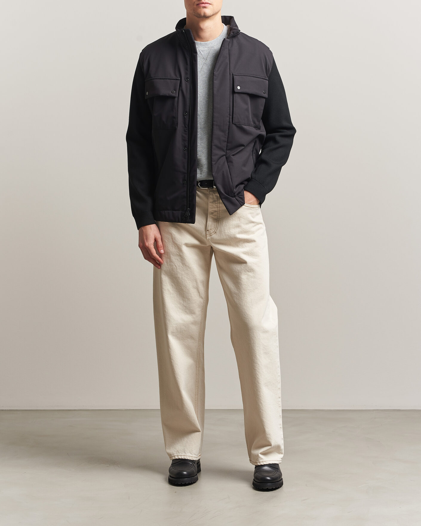 Hombres | Abrigos y chaquetas | Woolrich | Two Layers Hybrid Jacket Black