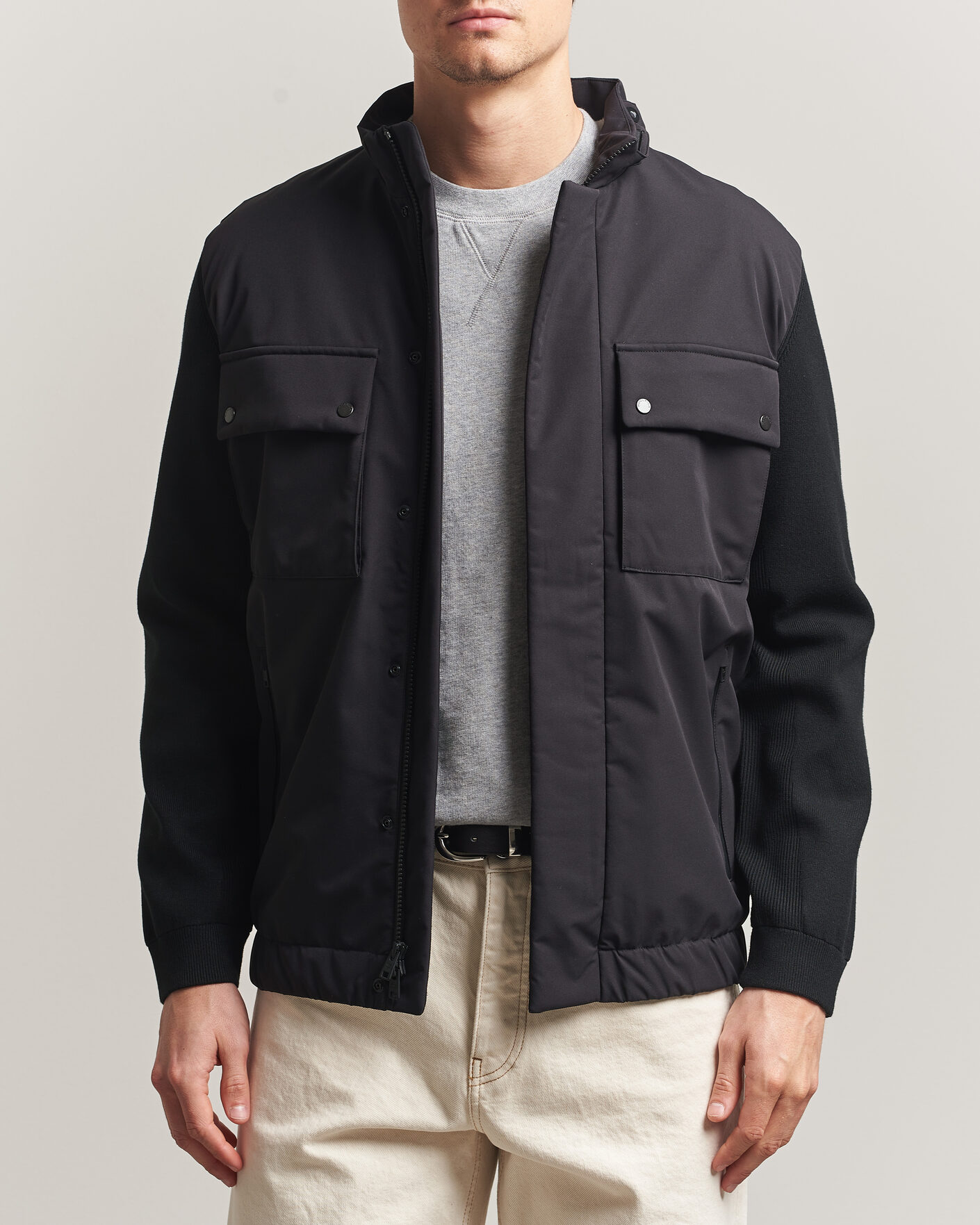 Hombres | Abrigos y chaquetas | Woolrich | Two Layers Hybrid Jacket Black