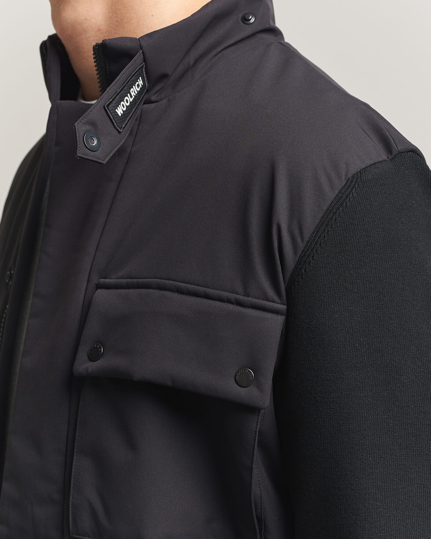 Hombres | Abrigos y chaquetas | Woolrich | Two Layers Hybrid Jacket Black